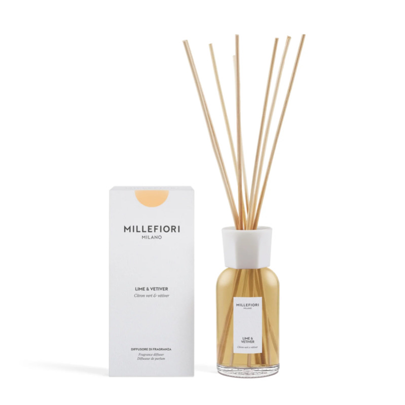 Diffusore di Fragranza a Stick 250 ml. Lime & Vetiver Millefiori Milano