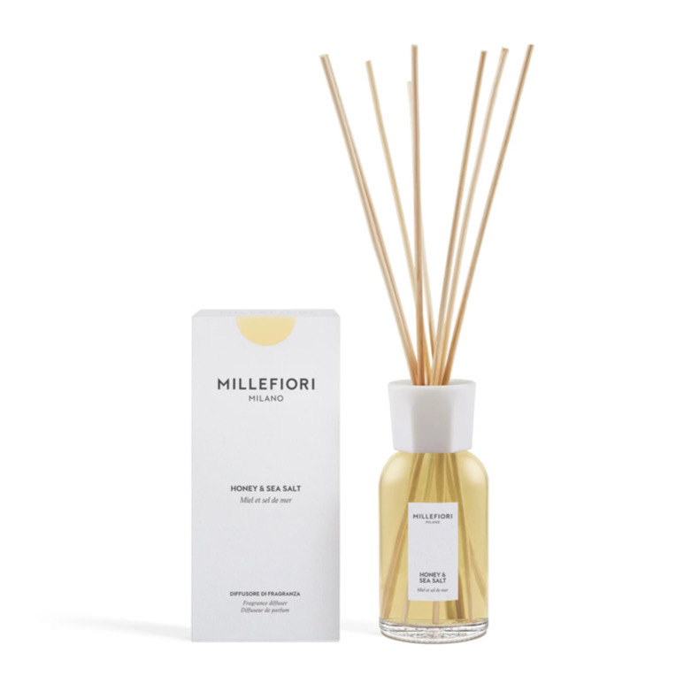 Diffusore di Fragranza a Stick 250 ml. Honey & Sea Salt Millefiori Milano