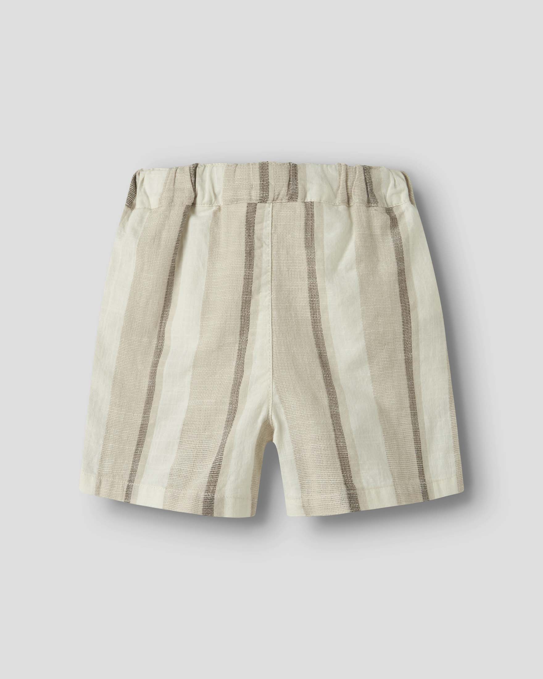 Bermuda a righe beige Lil'Atelier in puro cotone image
