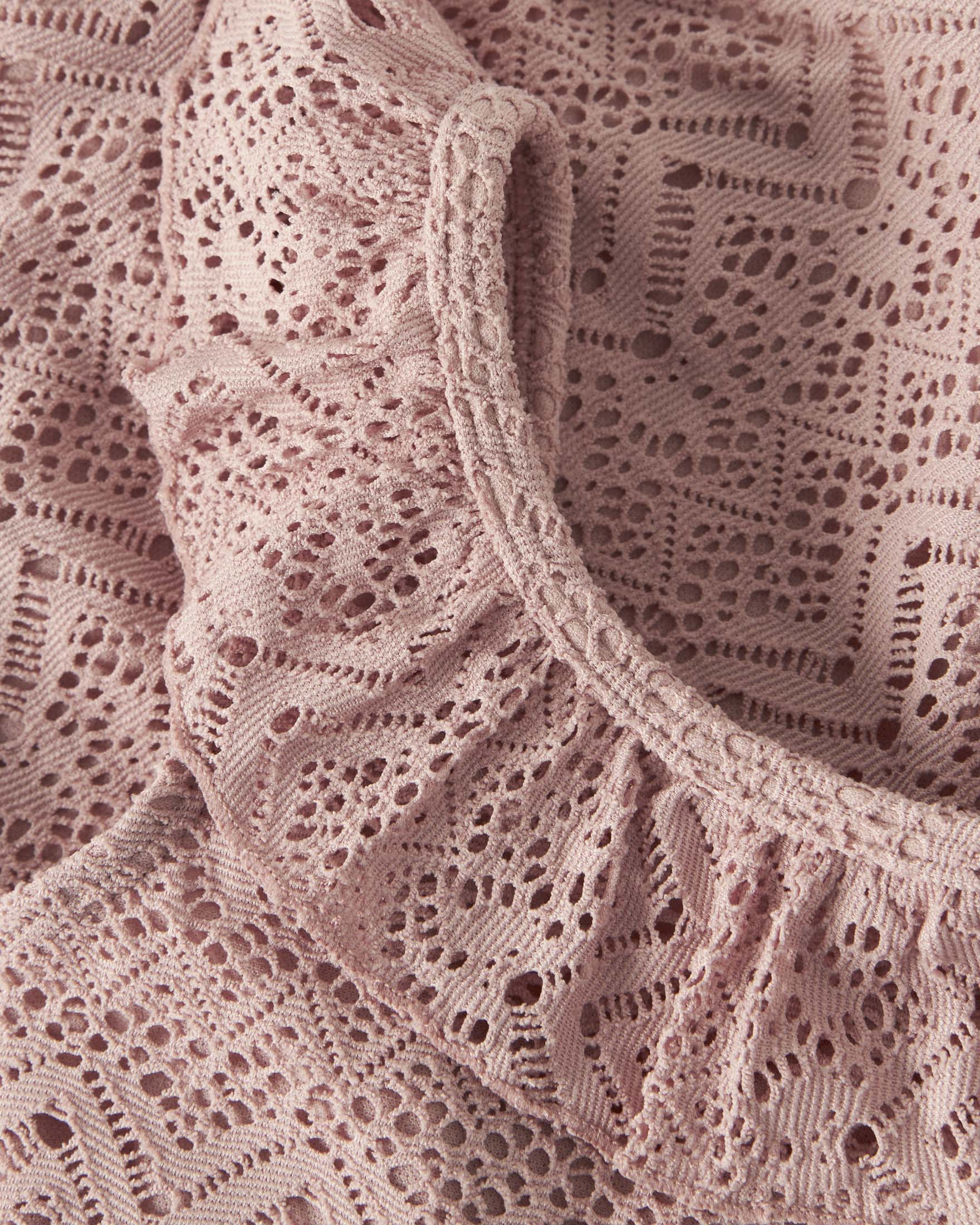 Costume intero Lil'Atelier rosa con pizzo e volant