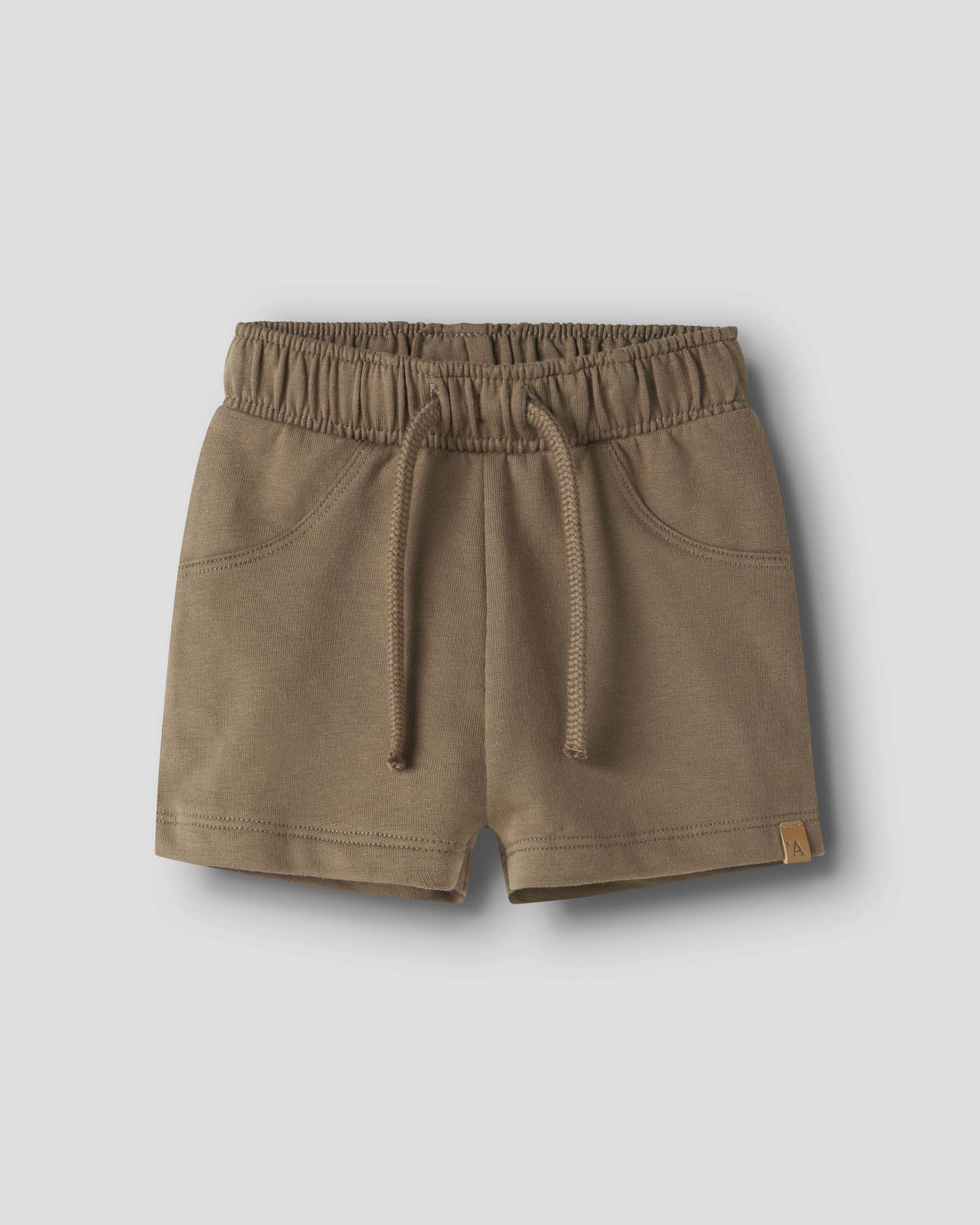 Bermuda Lil'Atelier marrone in cotone stretch