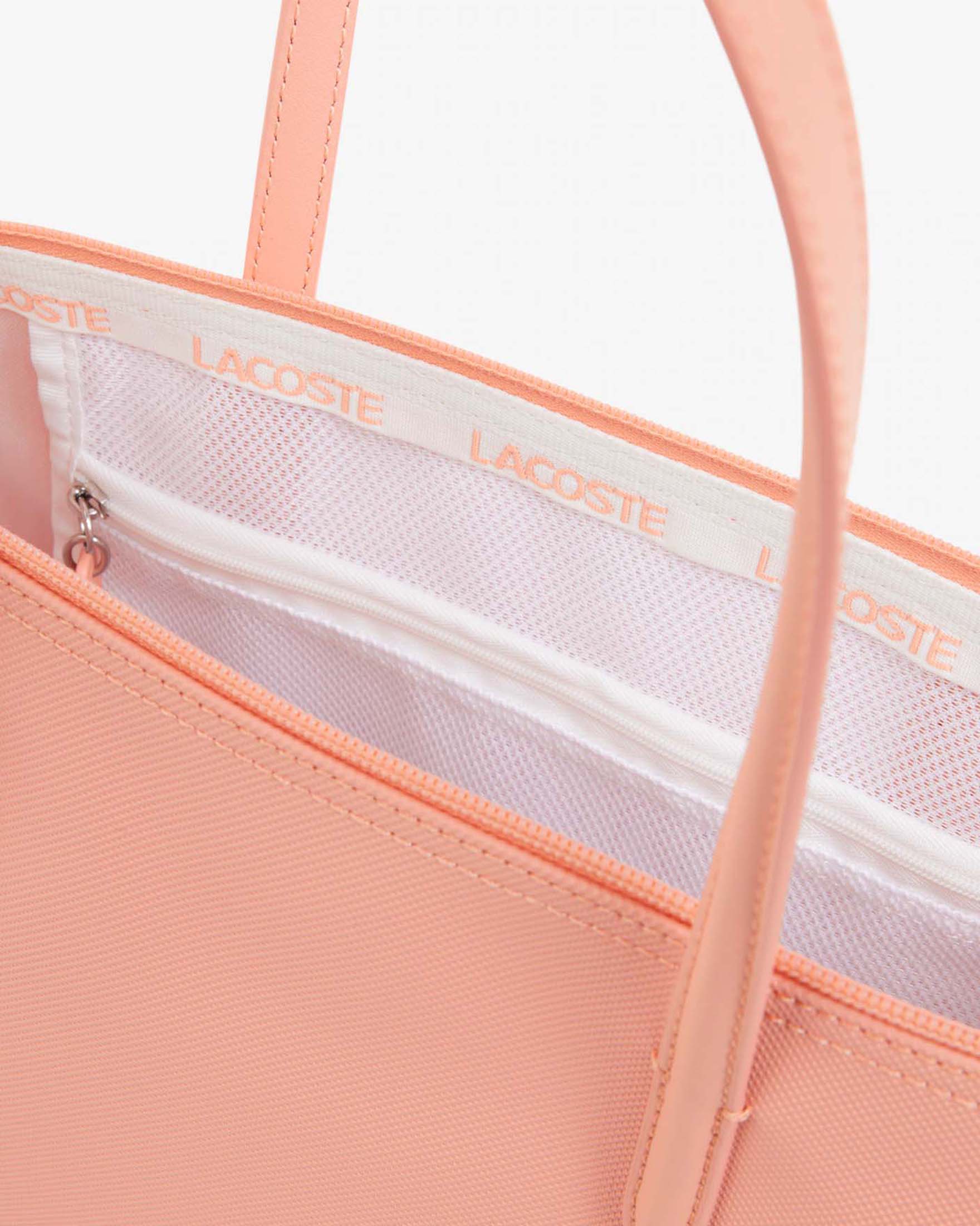 Shopping bag piccola L.12.12 Concept Lacoste in mini piquè rosa image