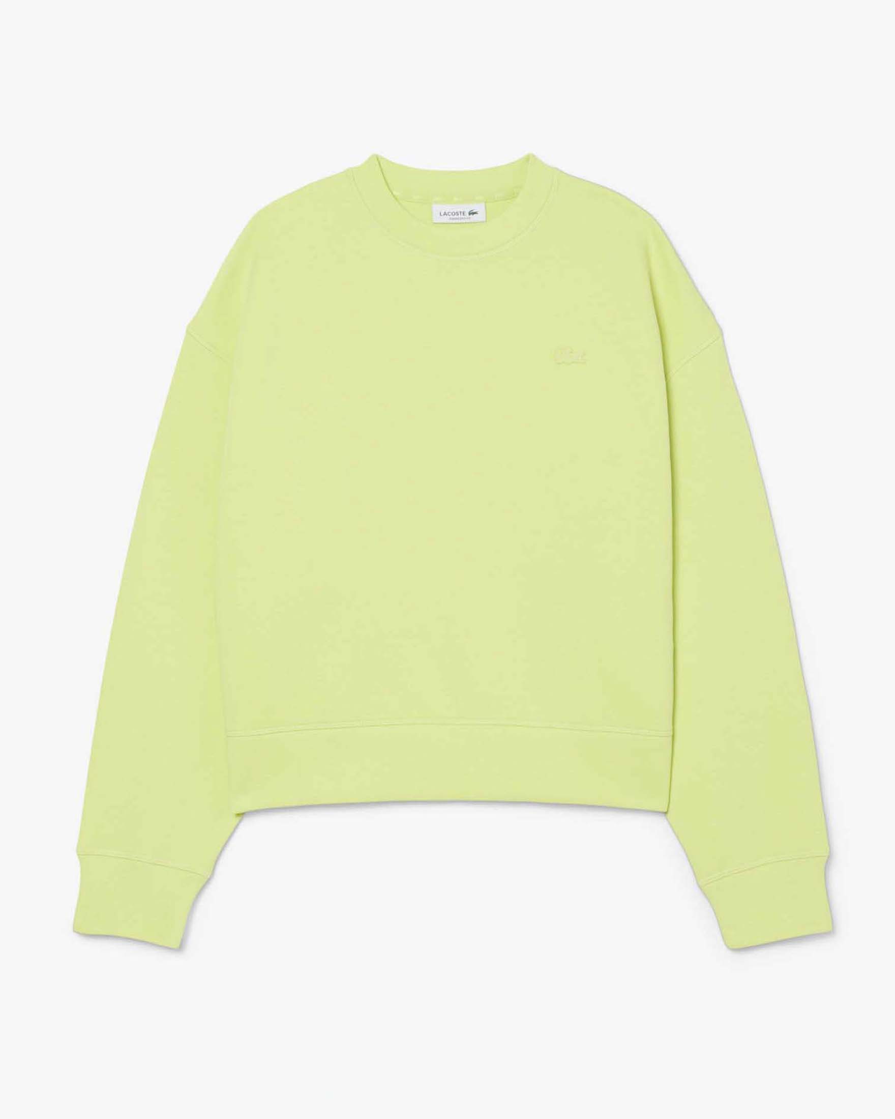 Felpa oversize girocollo Lacoste color lime