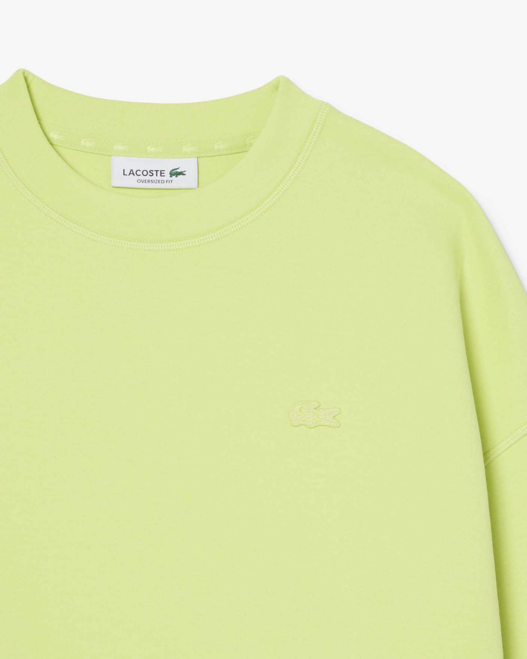 Felpa oversize girocollo Lacoste color lime image