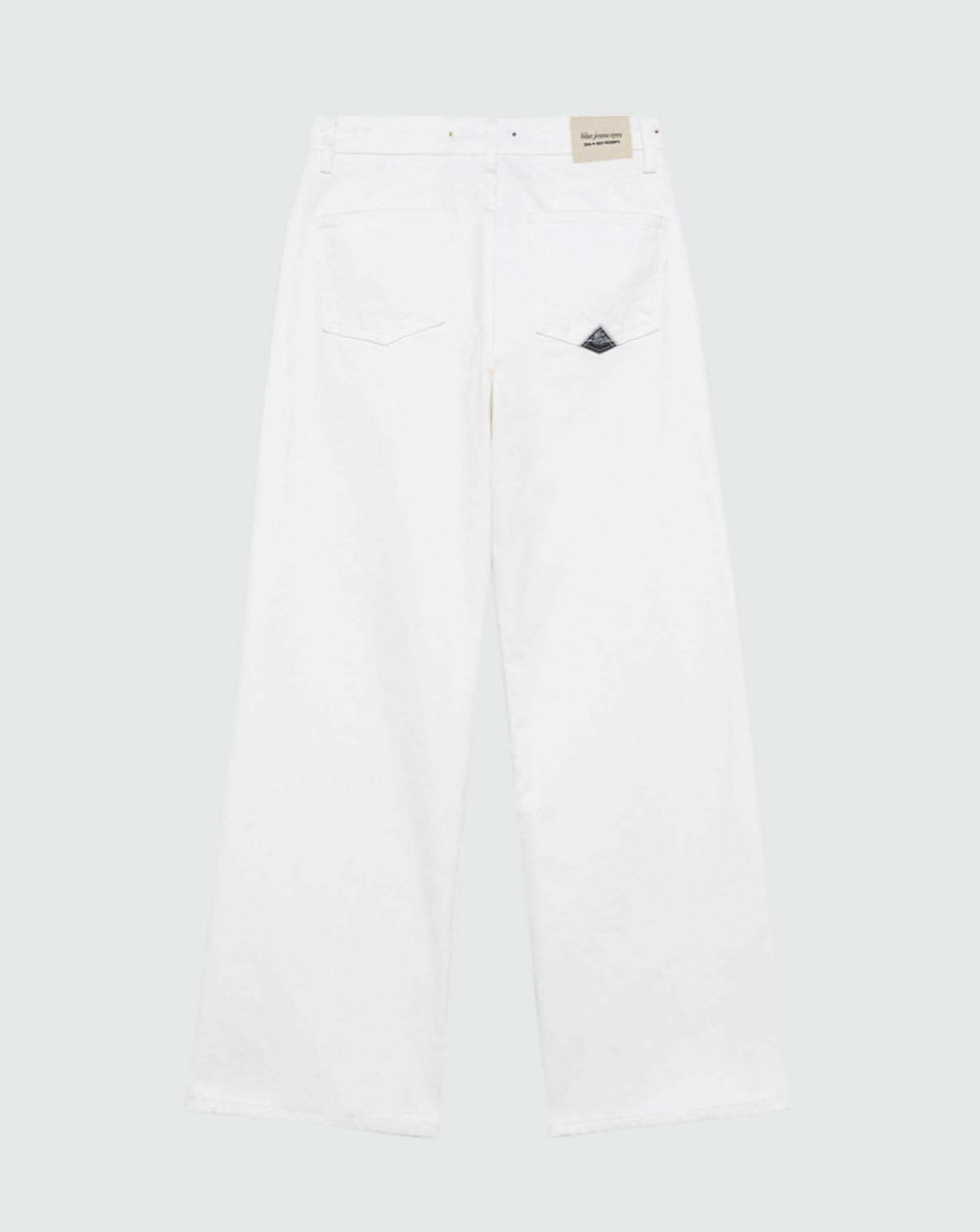 Jeans Super Wide Bull Roy Roger's bianco