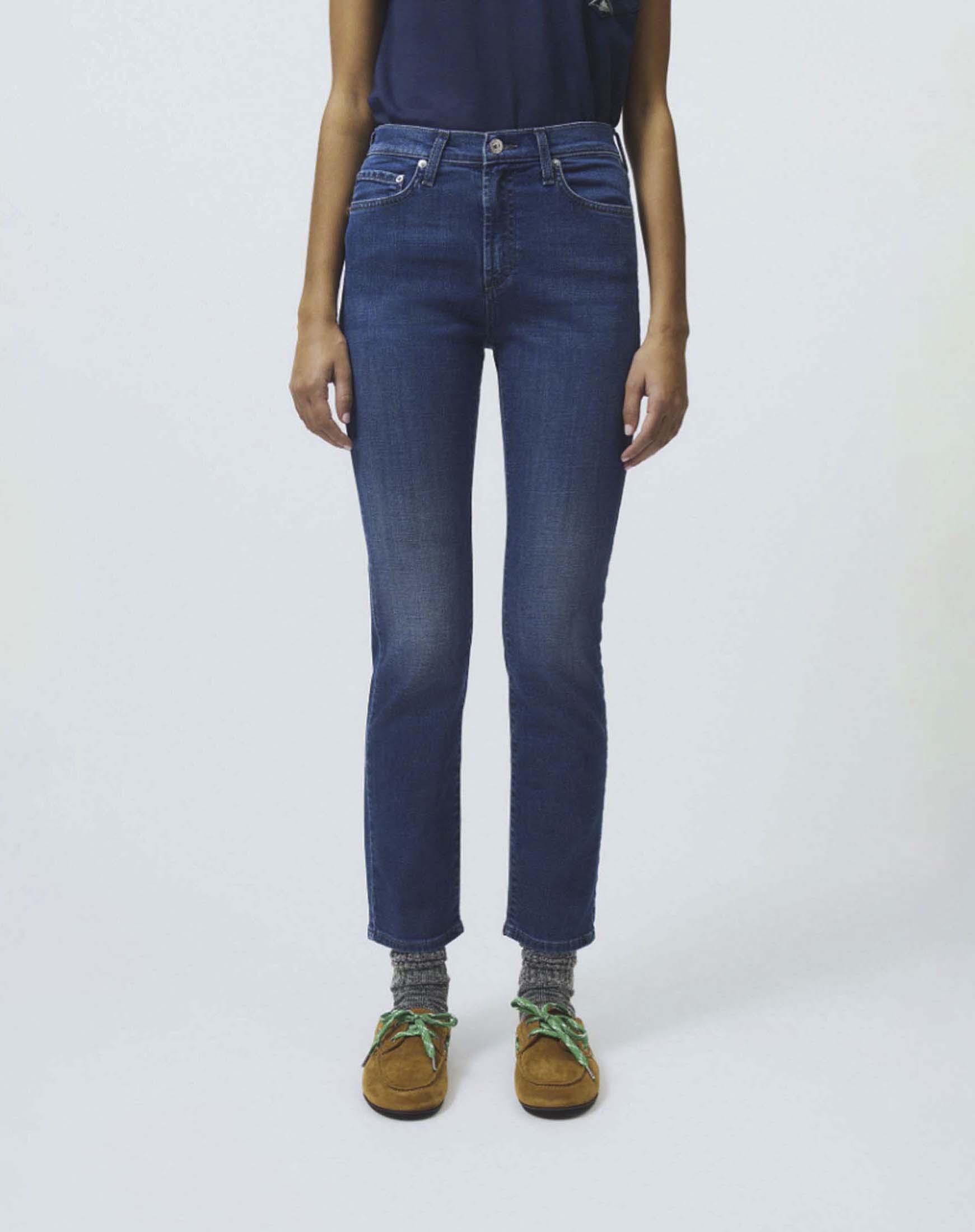 Jeans slim Flo Hight Pattaia Roy Roger's lavaggio scuro