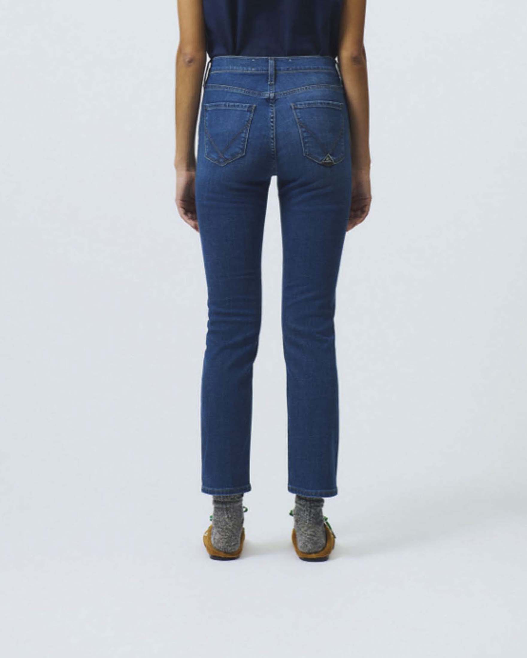 Jeans slim Flo Hight Pattaia Roy Roger's lavaggio scuro image