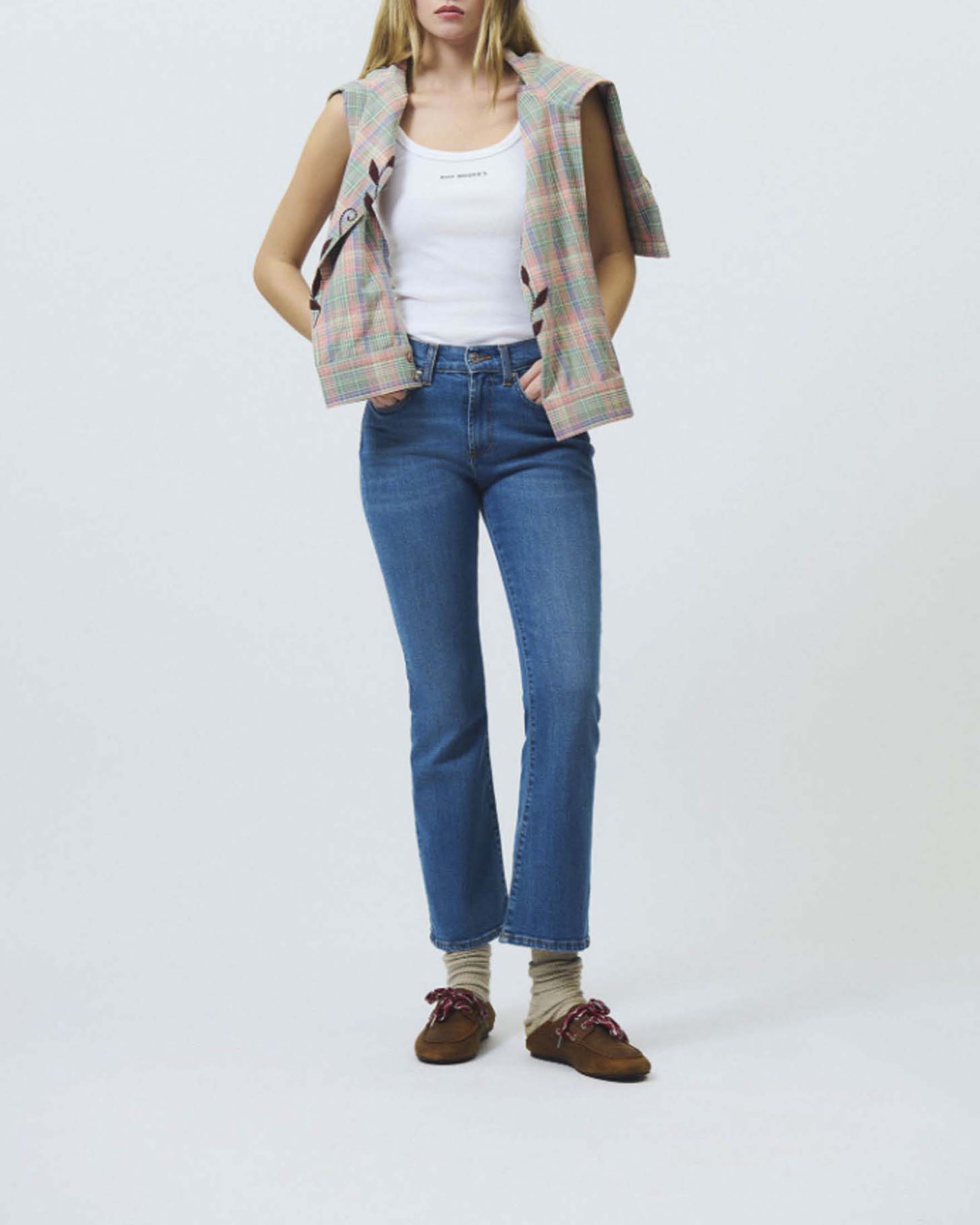 Jeans bootcut Zandra Hem Stone Roy Roger's lavaggio medio