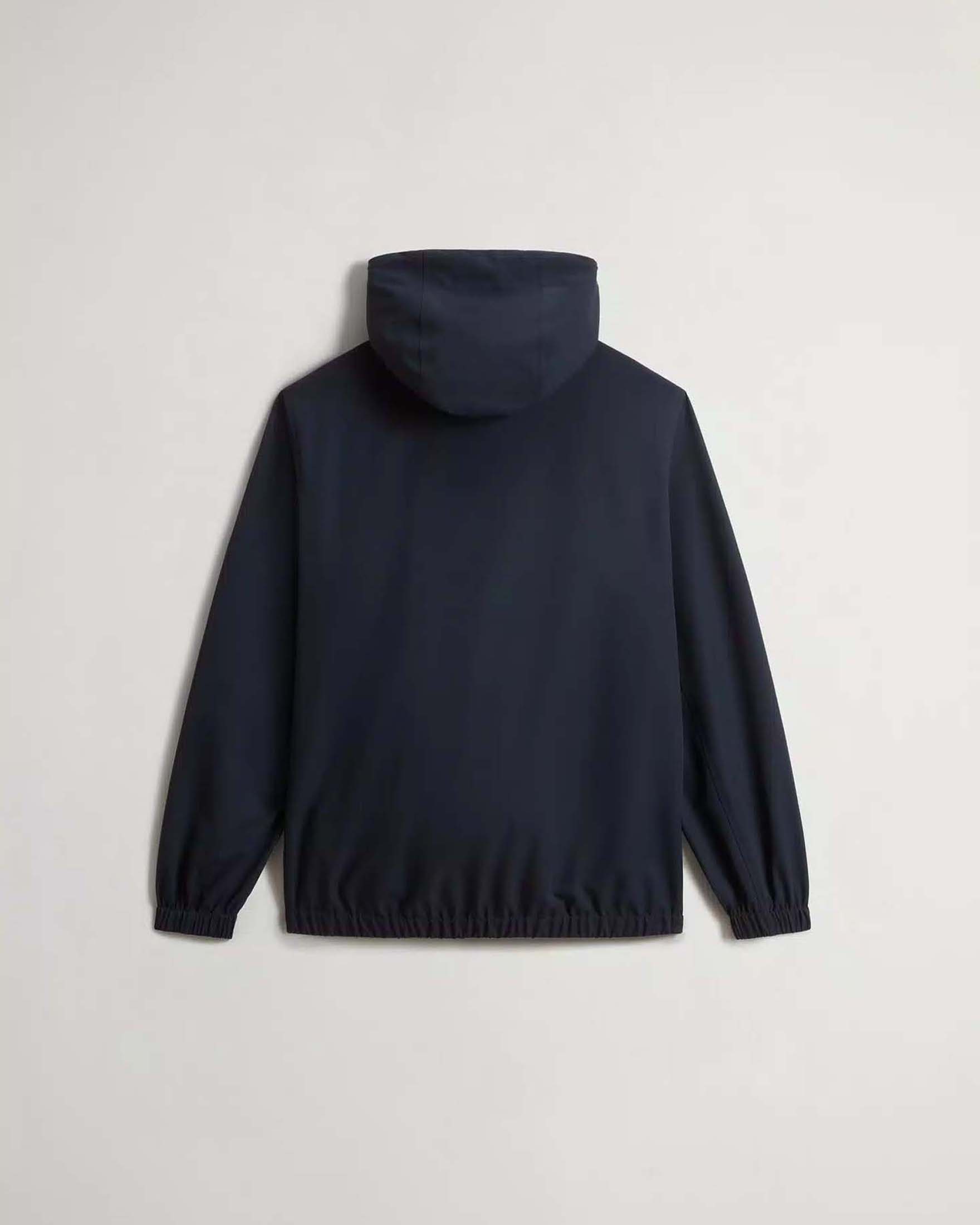 Bomber antivento Woolrich blu con cappuccio image