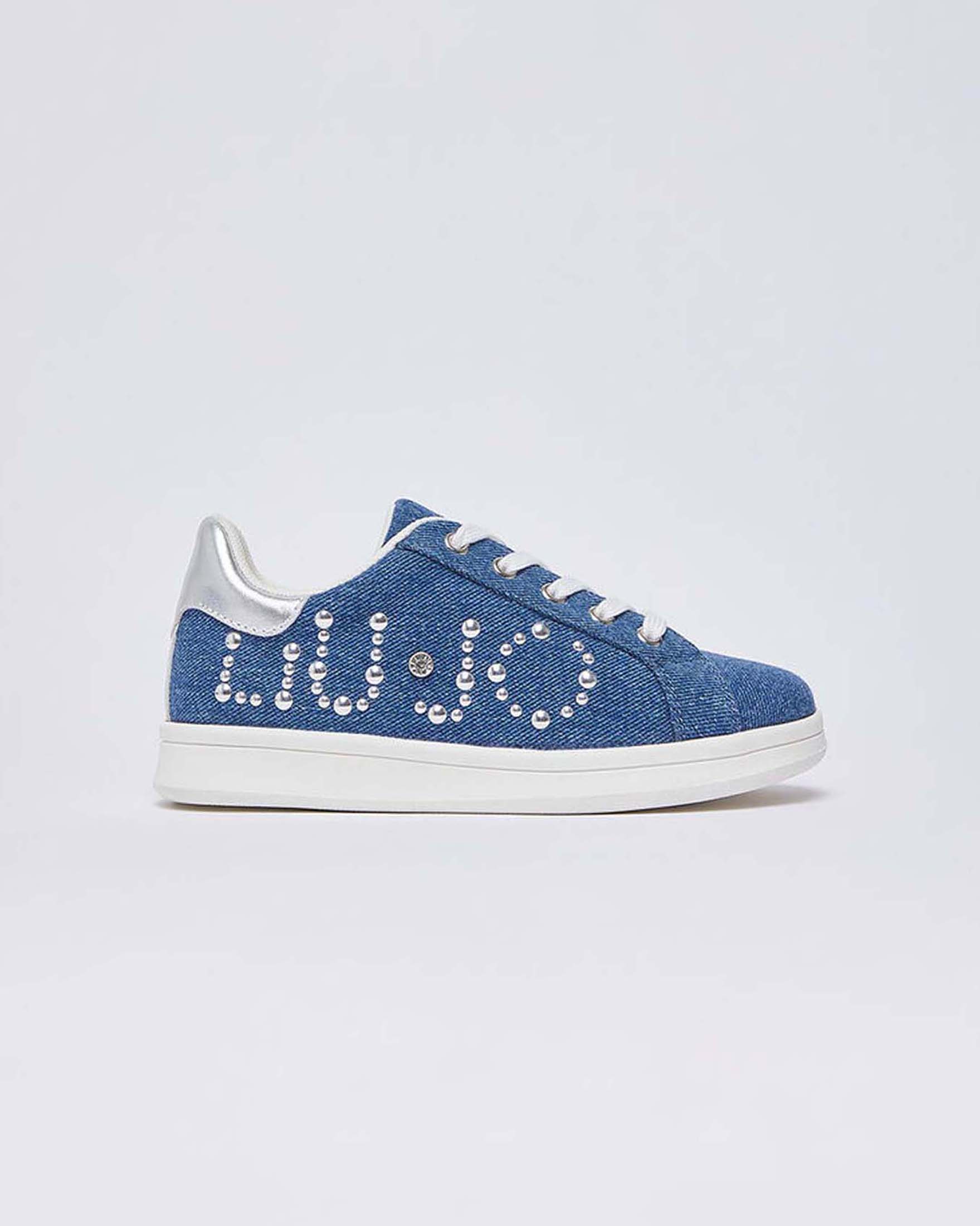 Sneakers Liu Jo in denim con strass