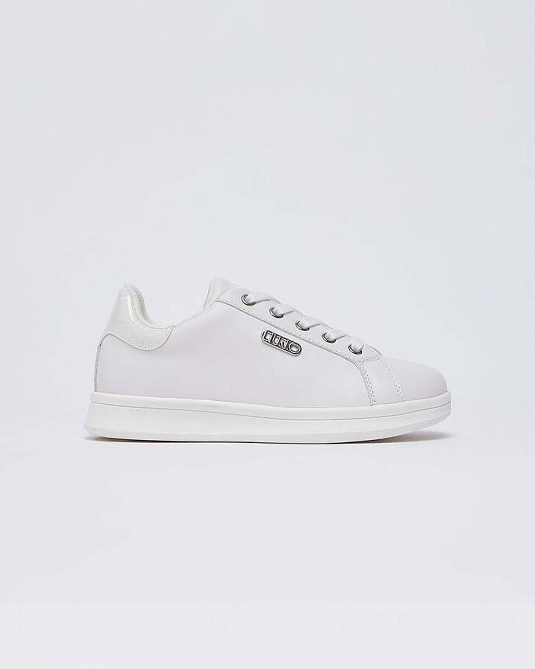 Sneakers Liu Jo bianco perla in pelle