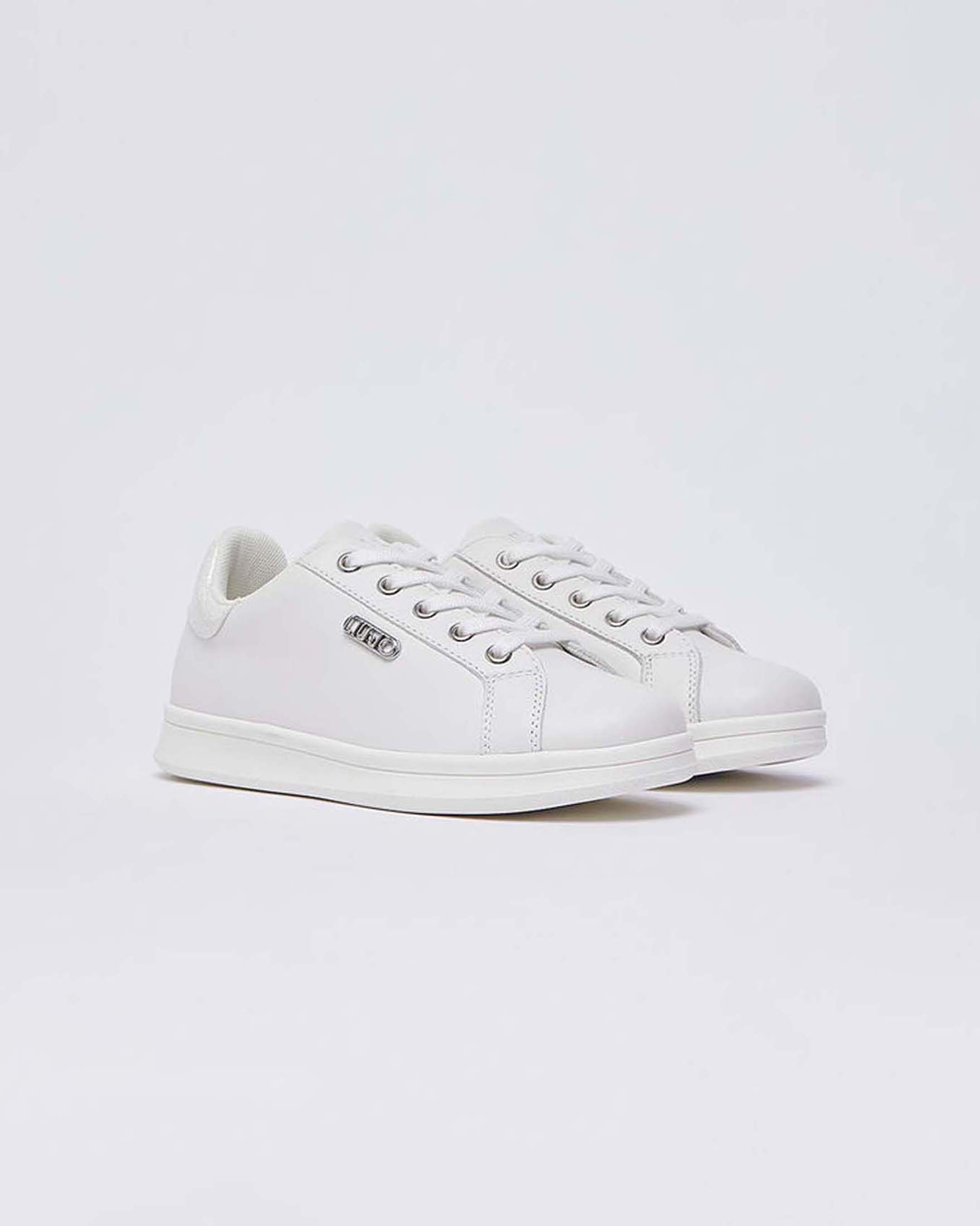 Sneakers Liu Jo bianco perla in pelle image