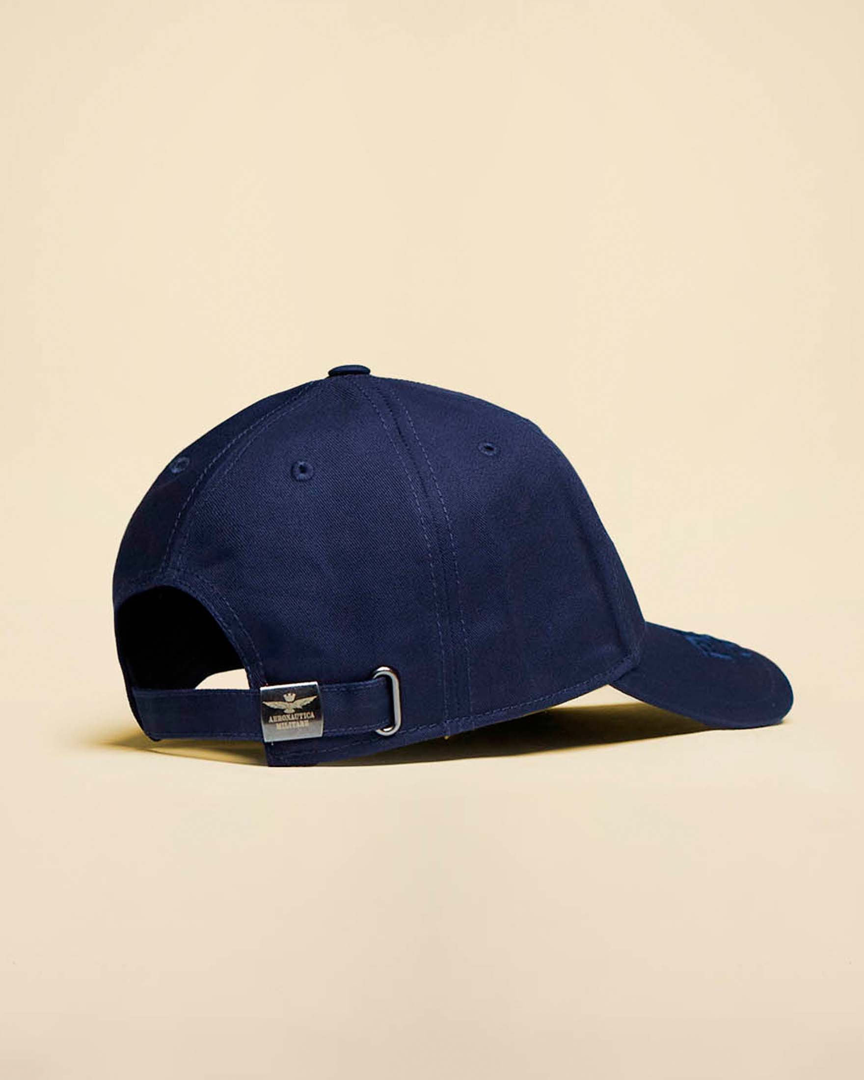 Berretto baseball Aeronautica Militare blu in cotone con stemma Frecce Tricolori image