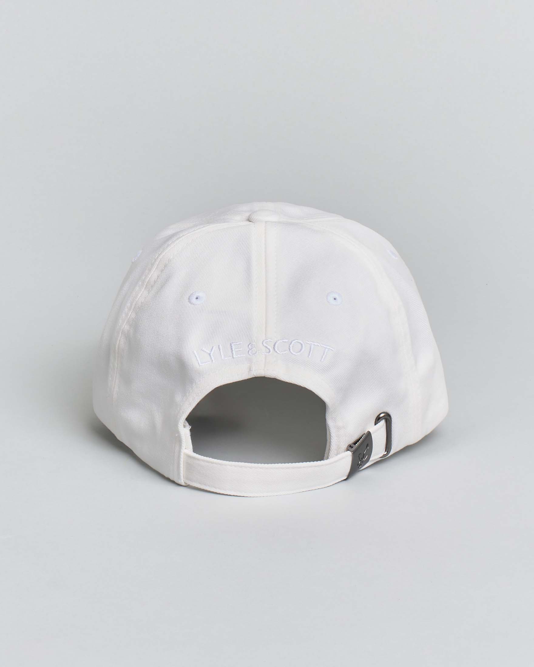 Berretto baseball bianco Lyle & Scott con logo aquila gialla davanti image