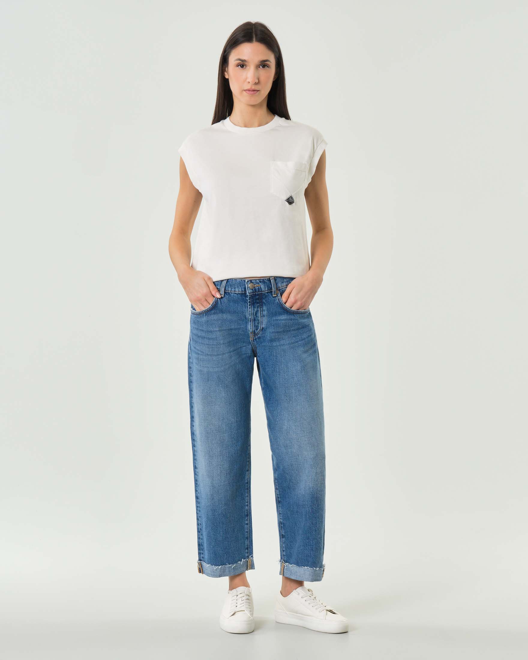 Jeans boyfriend New Oskar Calasal lavaggio super stone wash
