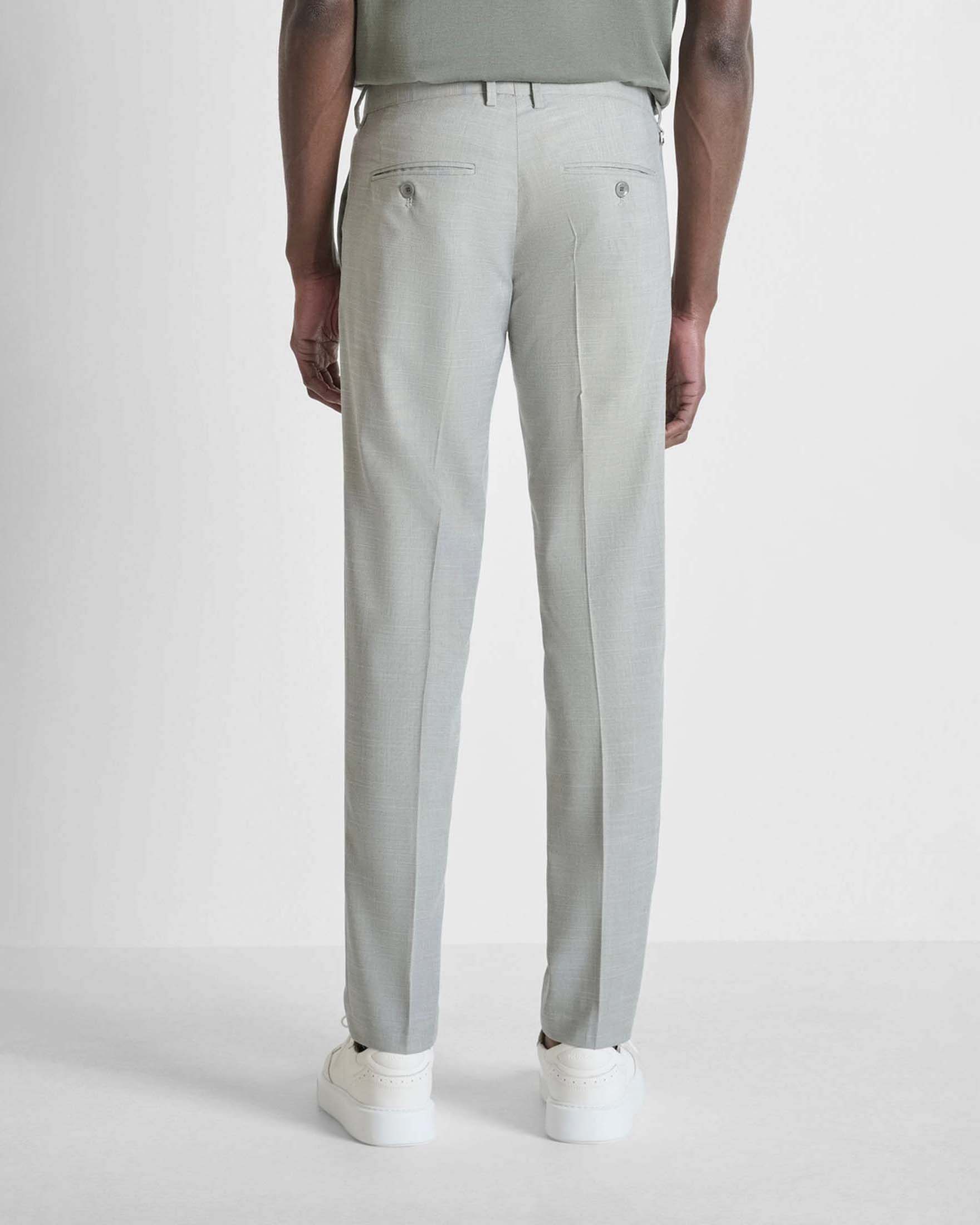 Pantaloni chinos Antony Morato salvia in misto viscosa elasticizzata effetto fiammato image