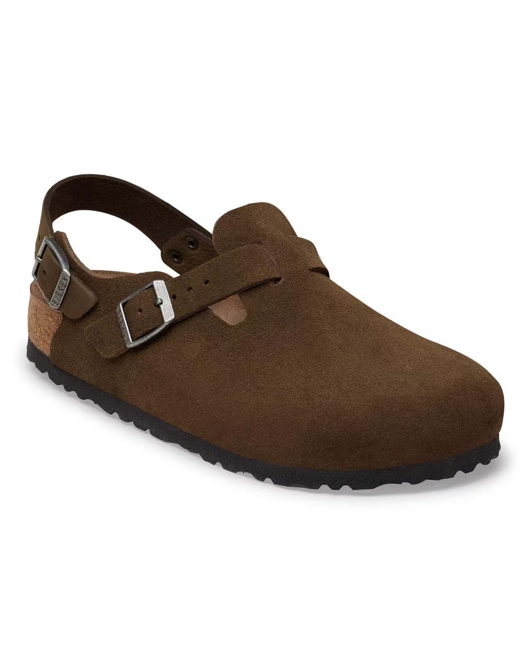 Sandalo Birkenstock Tokio marrone in pelle scamosciata