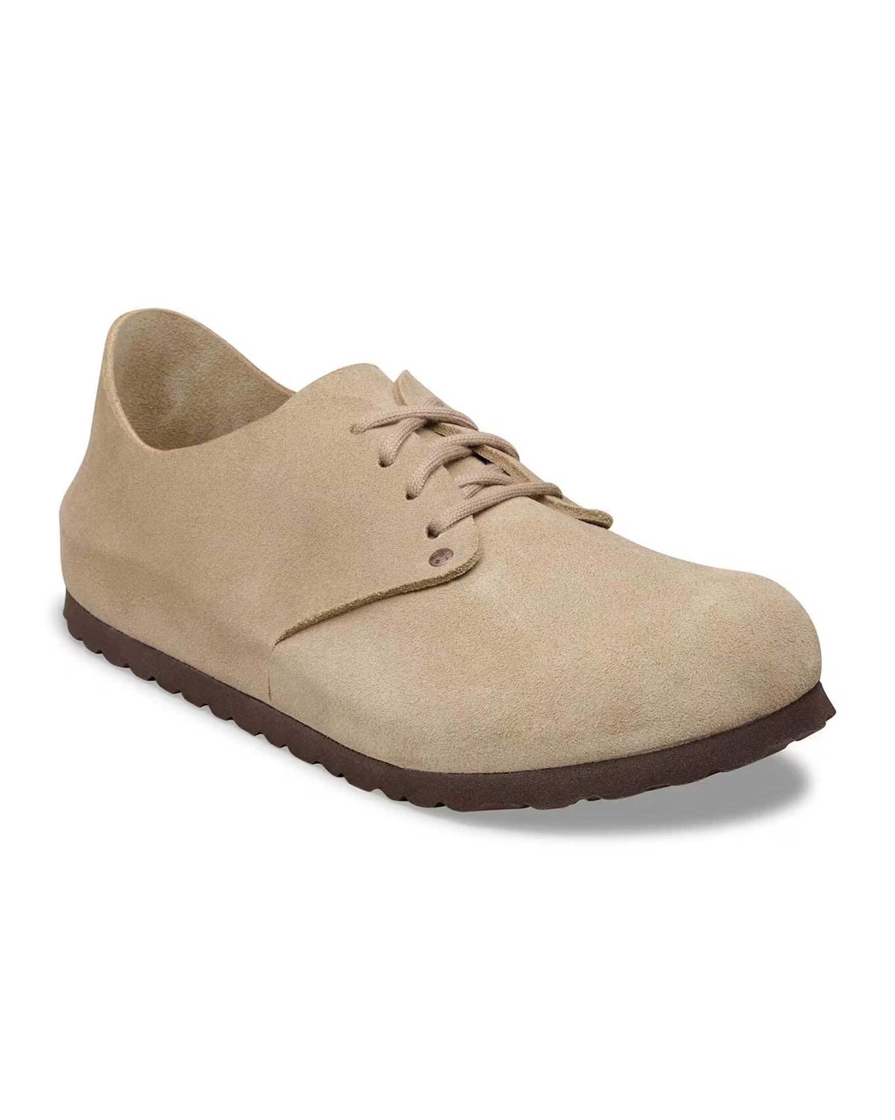 Sandalo Maine beige in pelle scamosciata