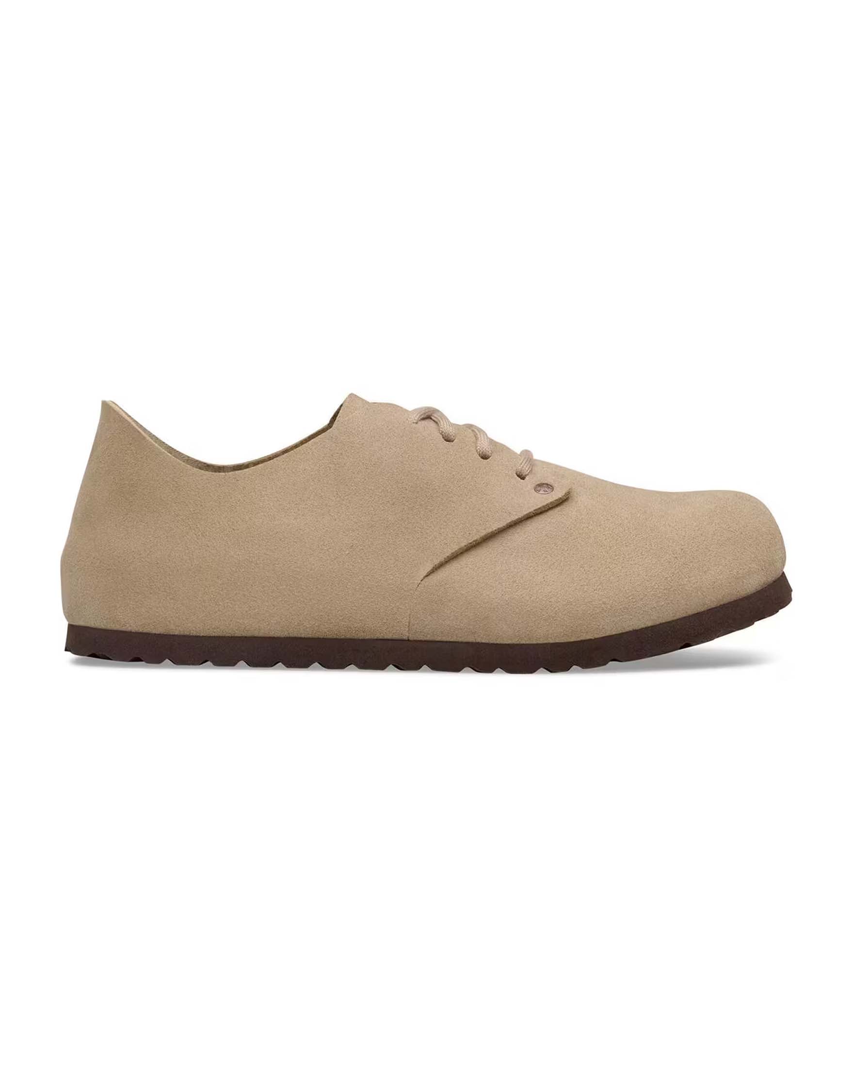Sandalo Birkenstock Maine beige in pelle scamosciata image