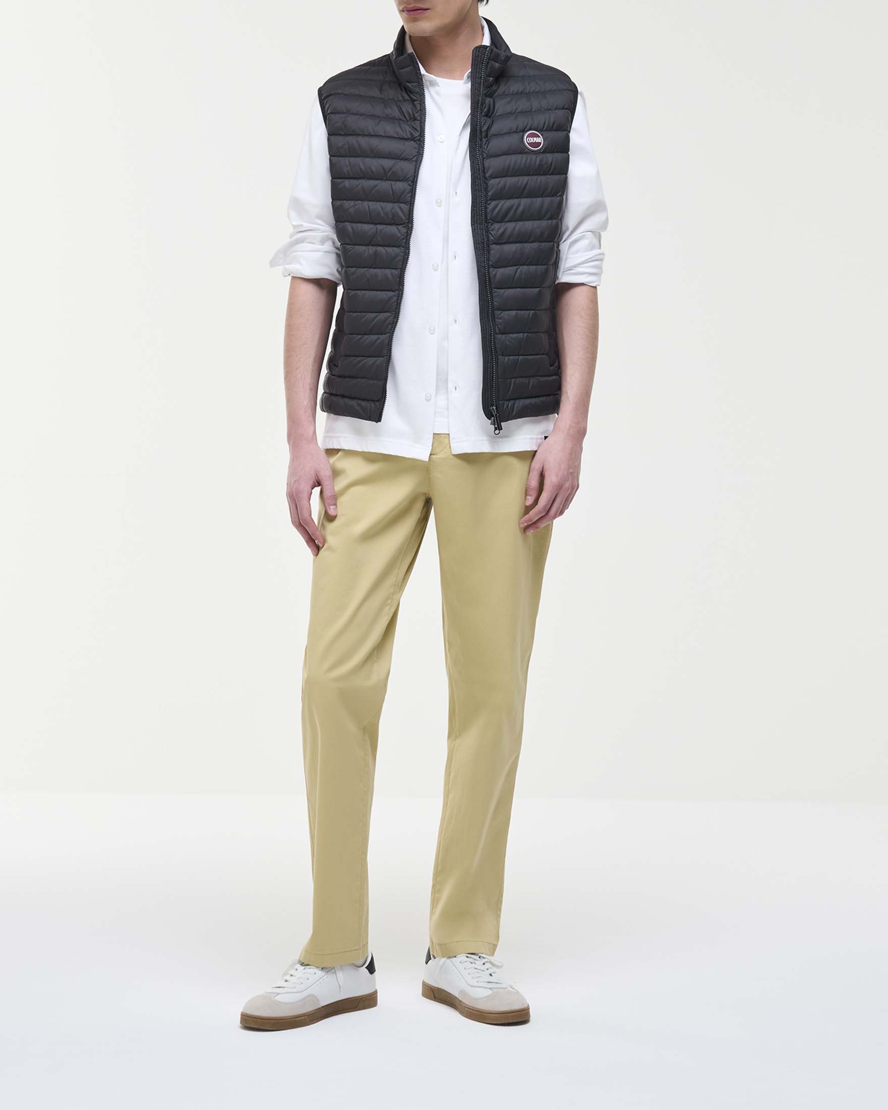 Piumino gilet Originals nero in nylon imbottito in piuma