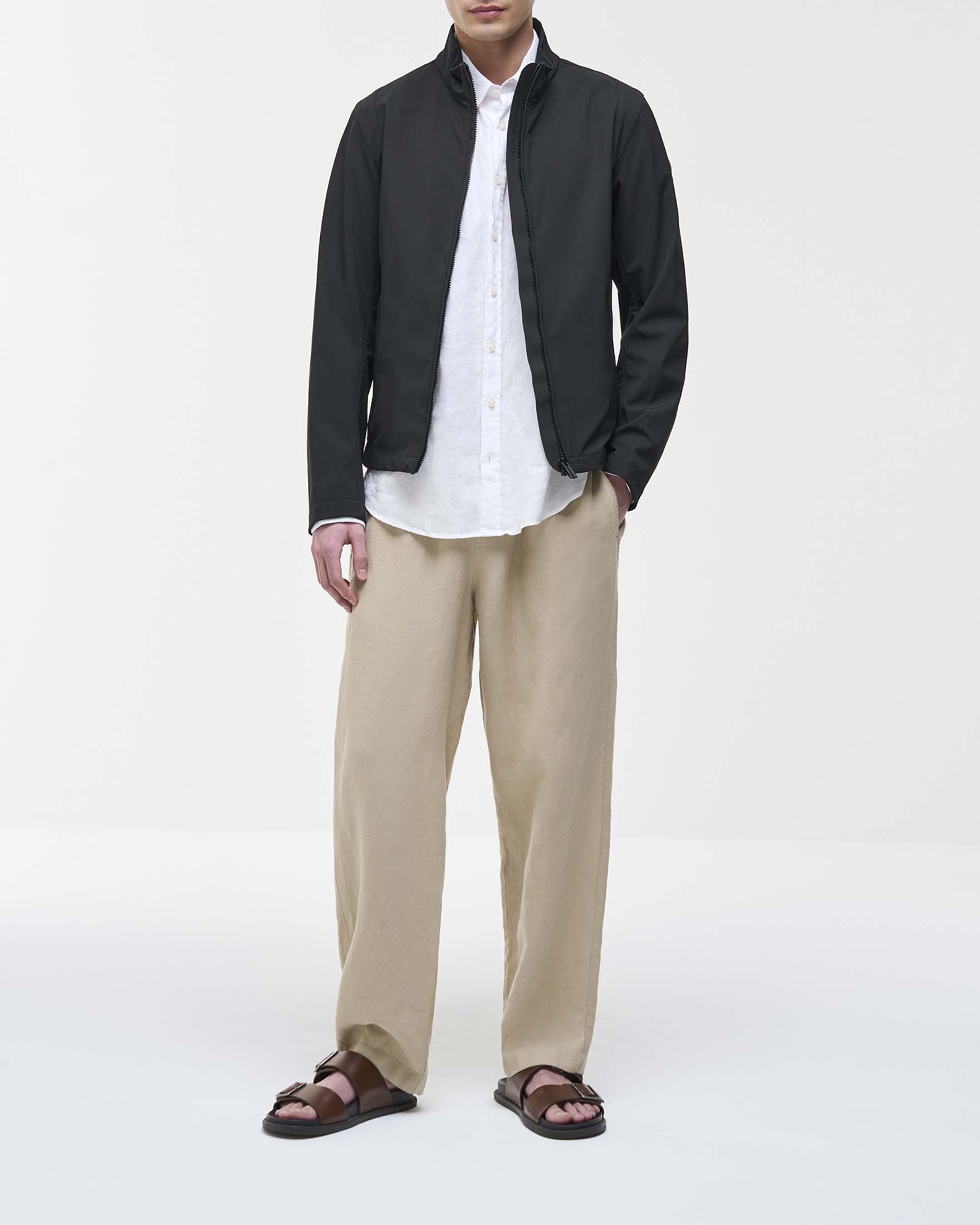 Giubbino nero Originals in softshell stretch impermeabile