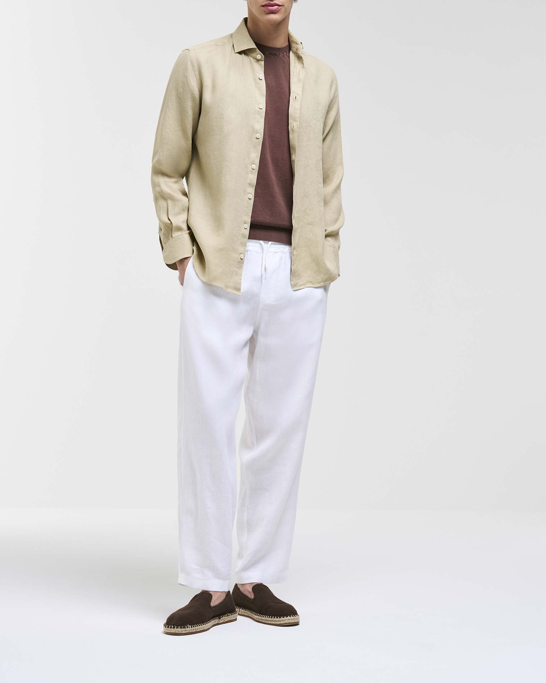 Pantalaccio bianco Originals in puro lino
