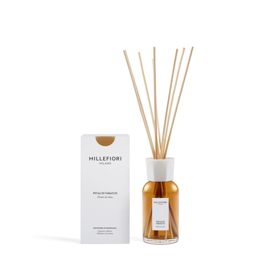 Diffusore di Fragranza a Stick 100 ml. Petali di Tabacco Millefiori Milano