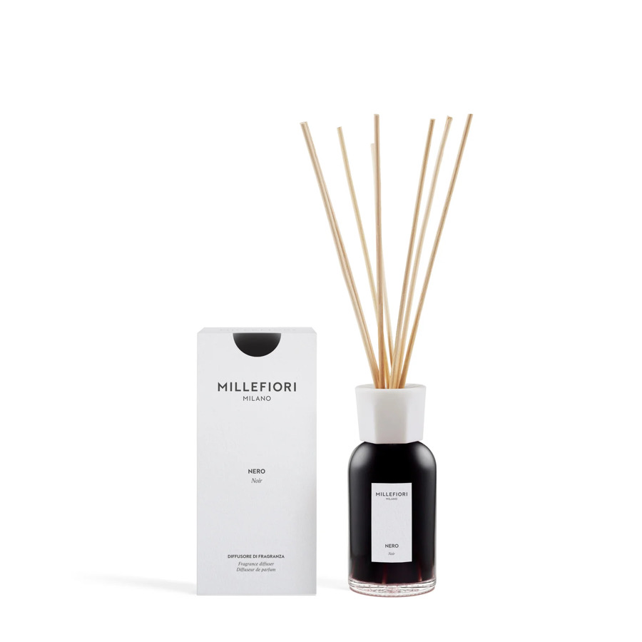 Diffusore di Fragranza a Stick 100 ml. Nero Millefiori Milano