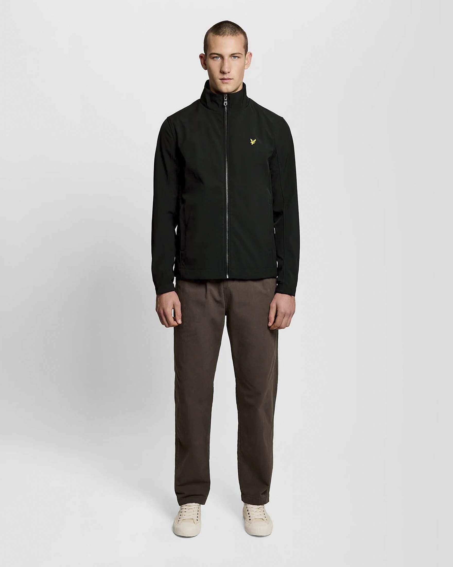 Giubbino sailor nero in softshell elasticizzato