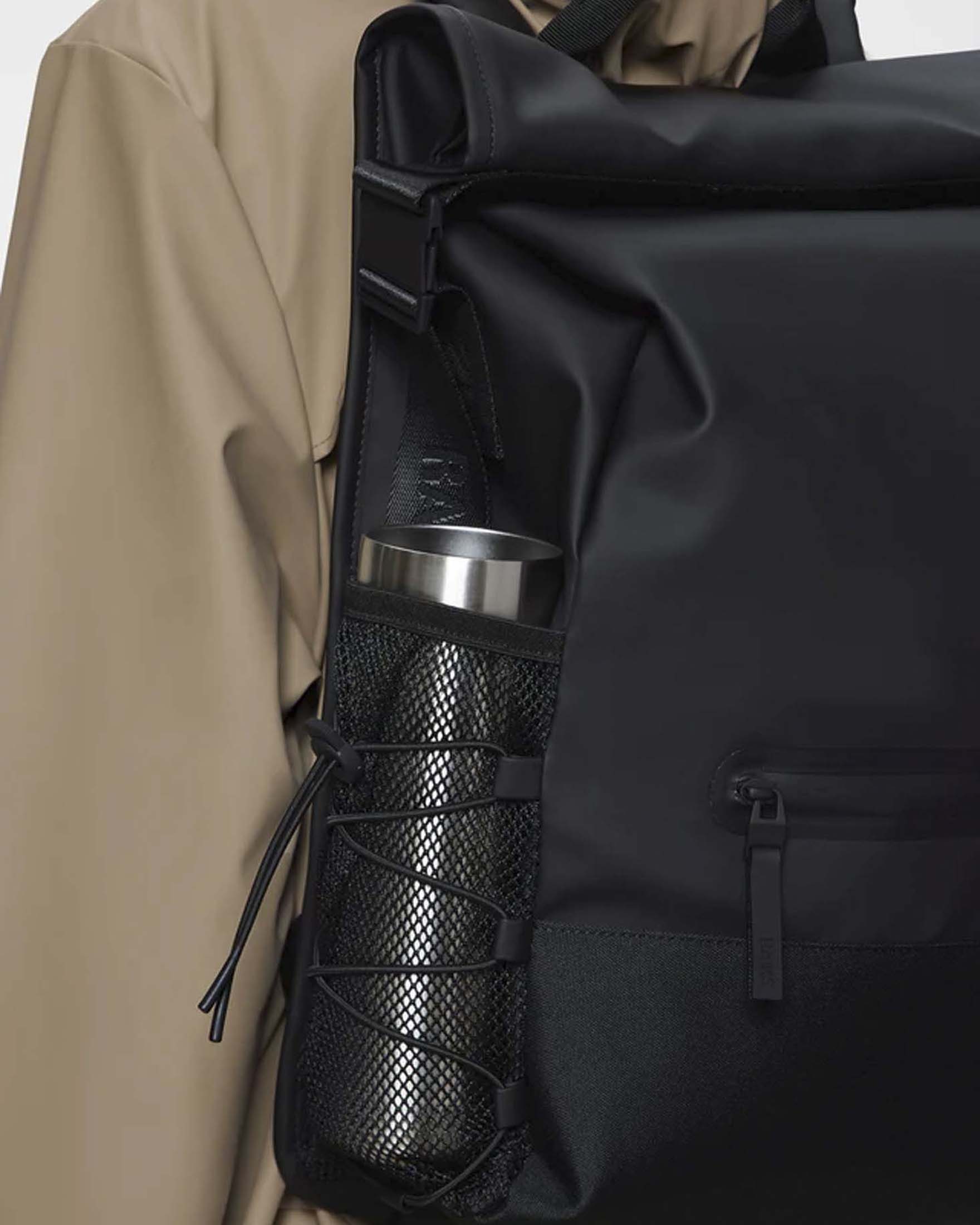 Rains® Sibu Rolltop Rucksack in Black for $170 | Free Shipping