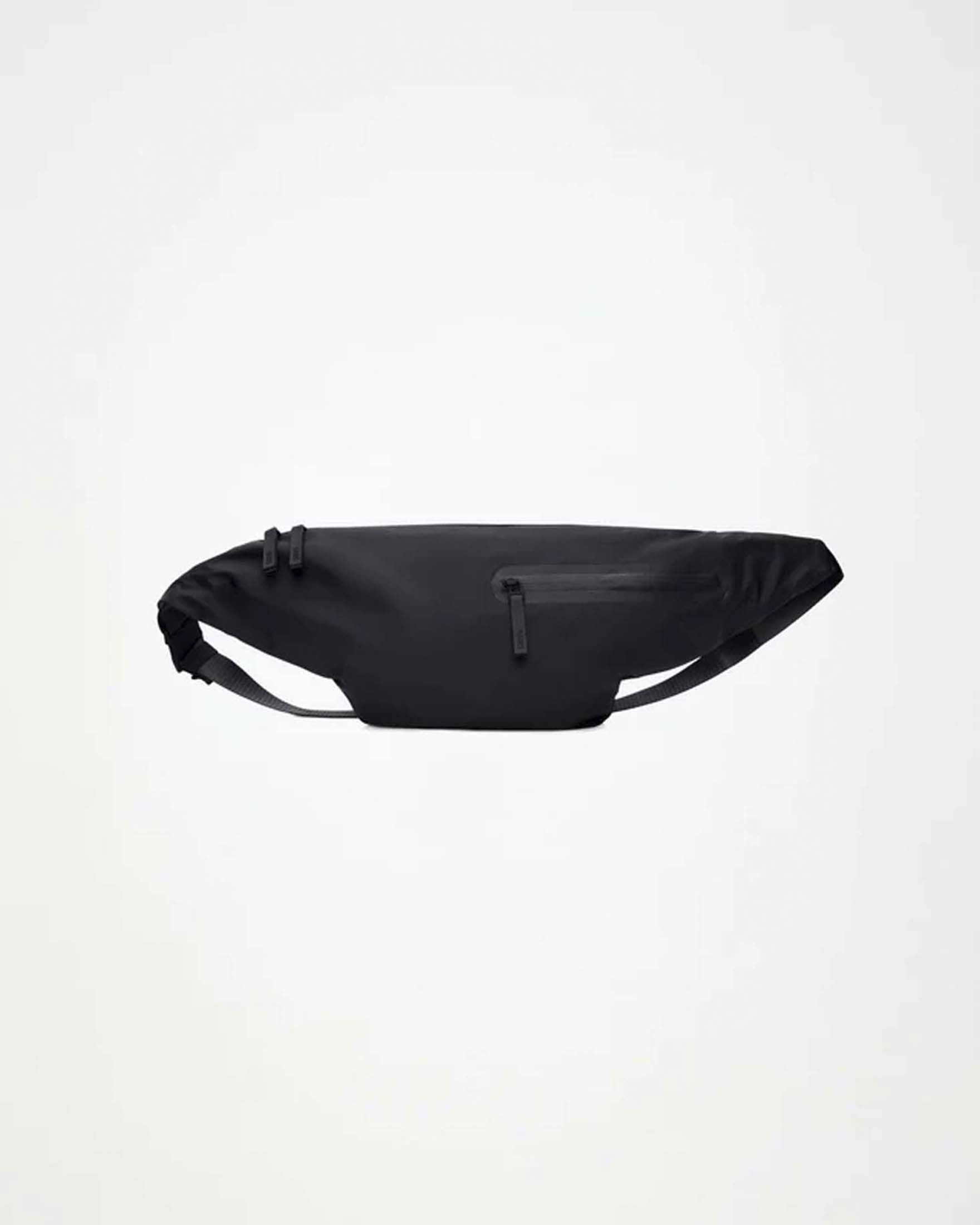 Marsupio Dash Bum Bag nero in tessuto tecnico impermeabile effetto gommato