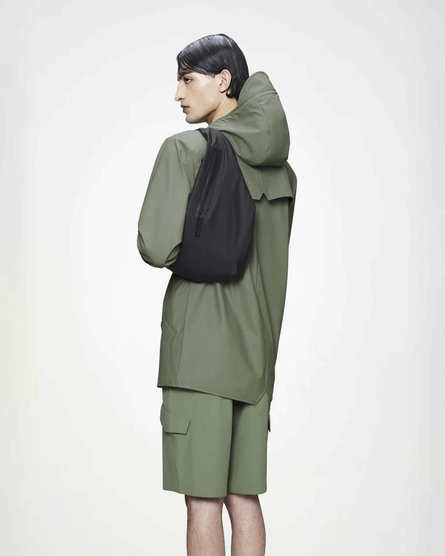 Marsupio Dash Bum Bag Rains nero in tessuto tecnico impermeabile effetto gommato image