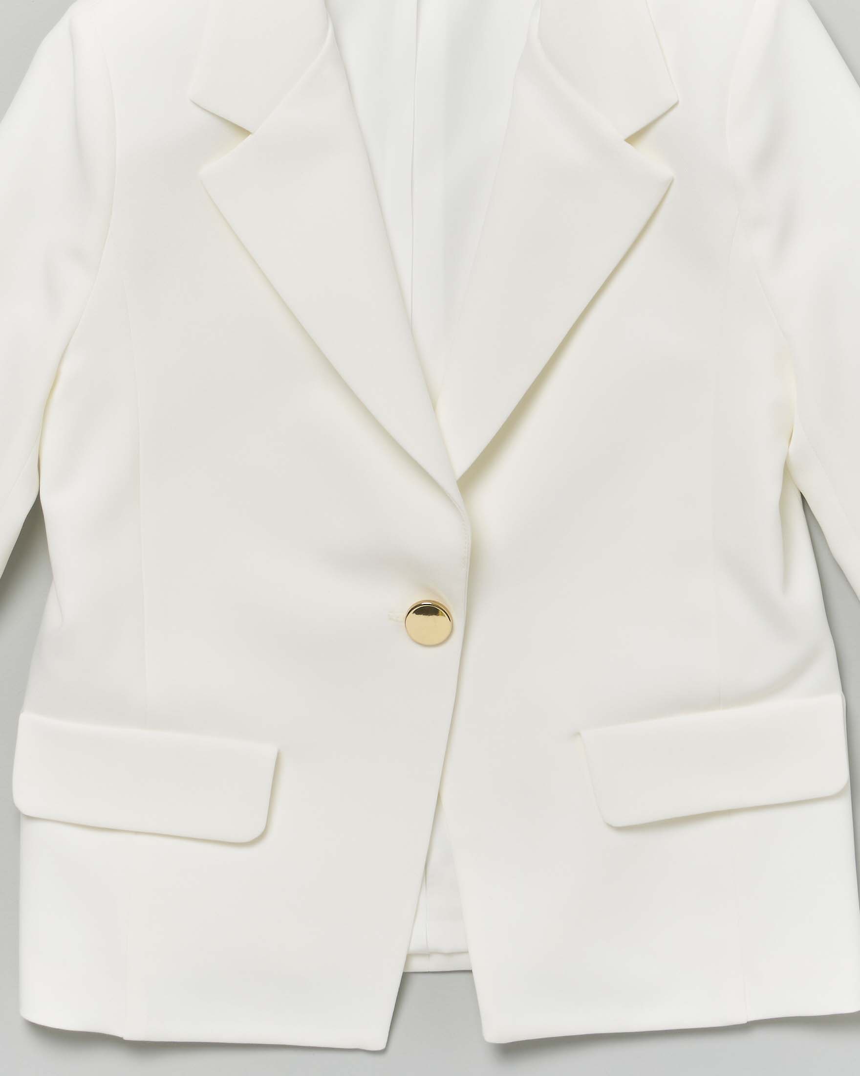 Blazer Elsy monopetto avorio in cady image
