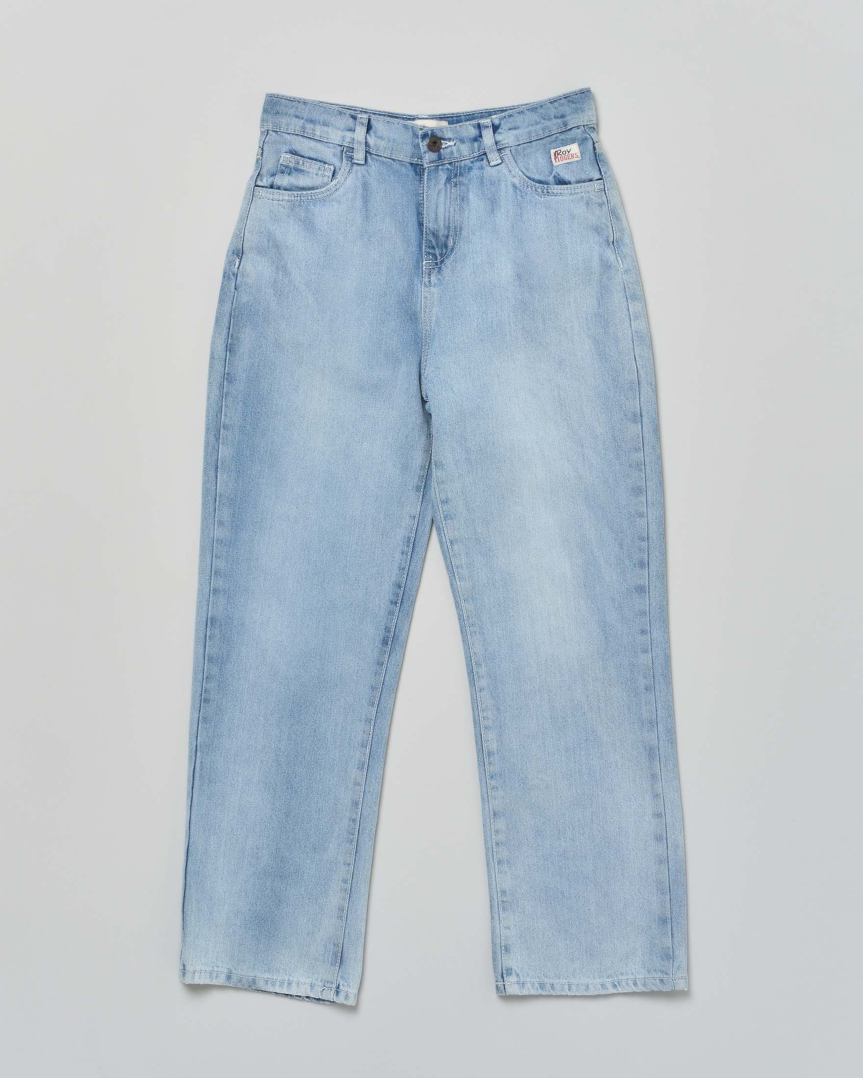 Jeans Roy Roger's relaxed fit lavaggio chiaro stone washed