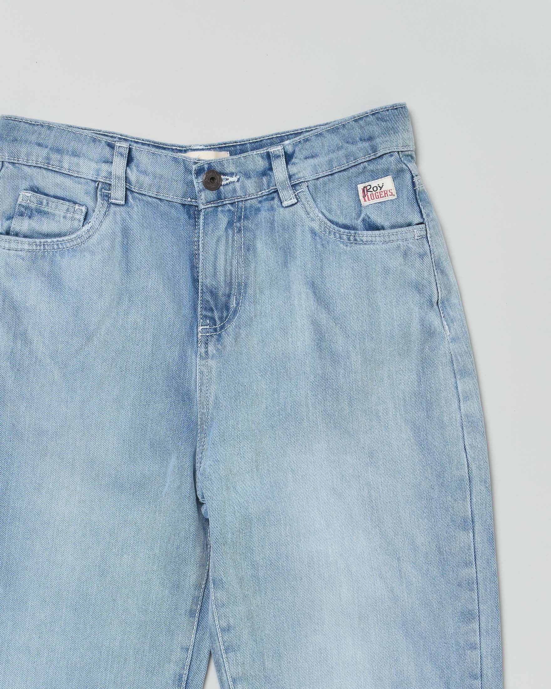 Jeans Roy Roger's relaxed fit lavaggio chiaro stone washed image