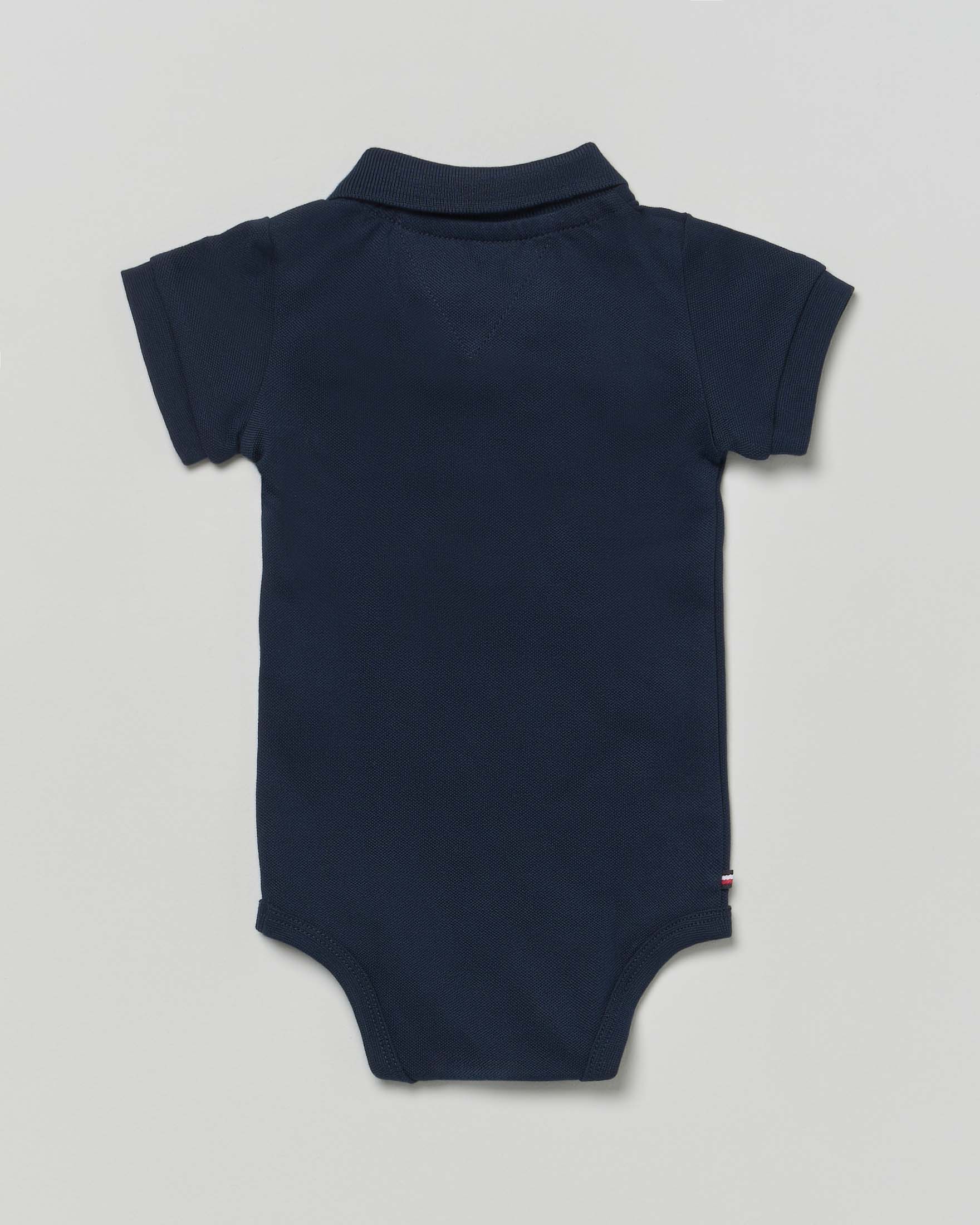 Body Tommy Hilfiger blu modello polo in cotone stretch
