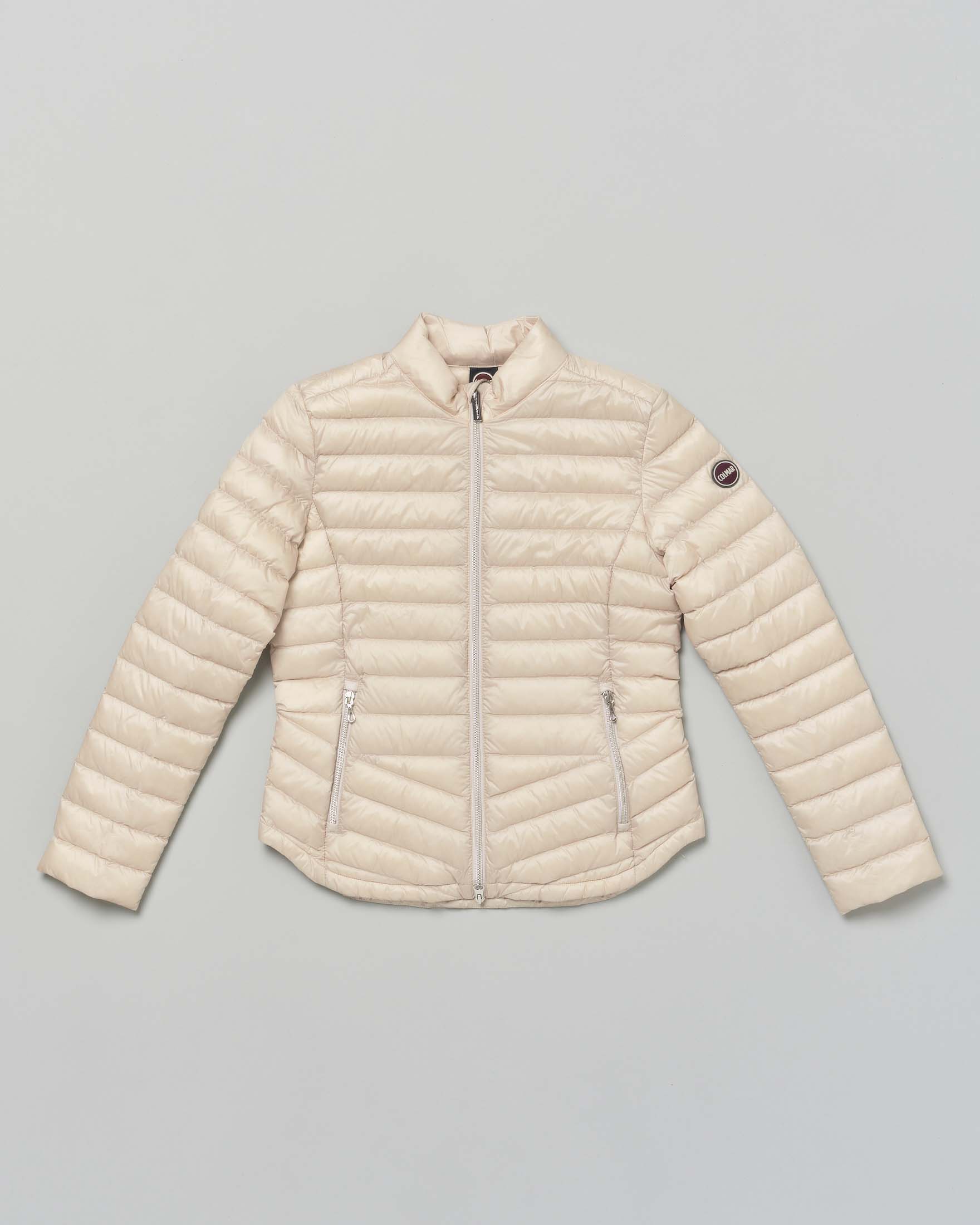 Piumino Colmar Originals avorio in nylon imbottito in piuma