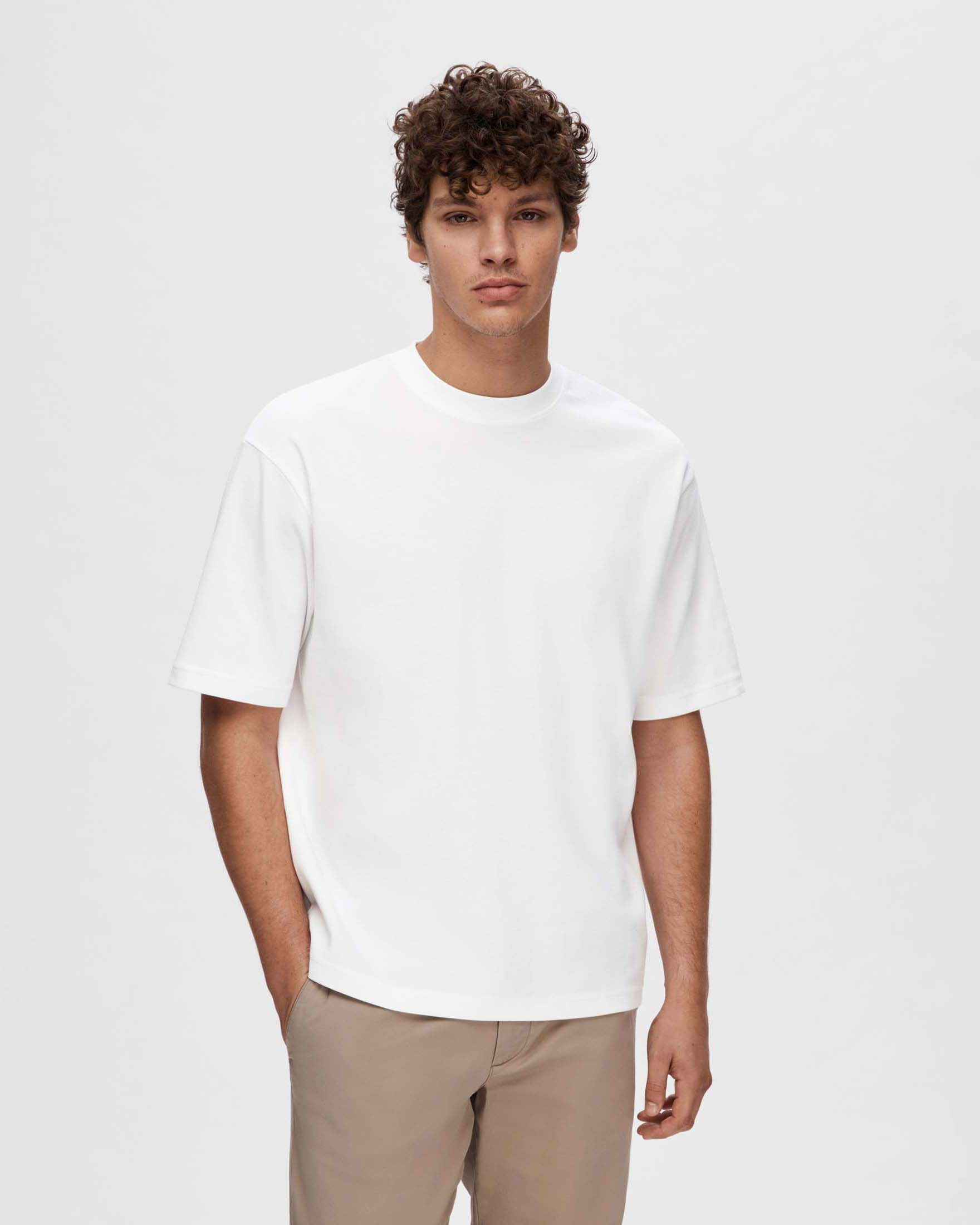T-Shirt Uomo Selected Homme Joey - Girocollo Con Stampa, In Cotone Biologico, Manica Corta - 2