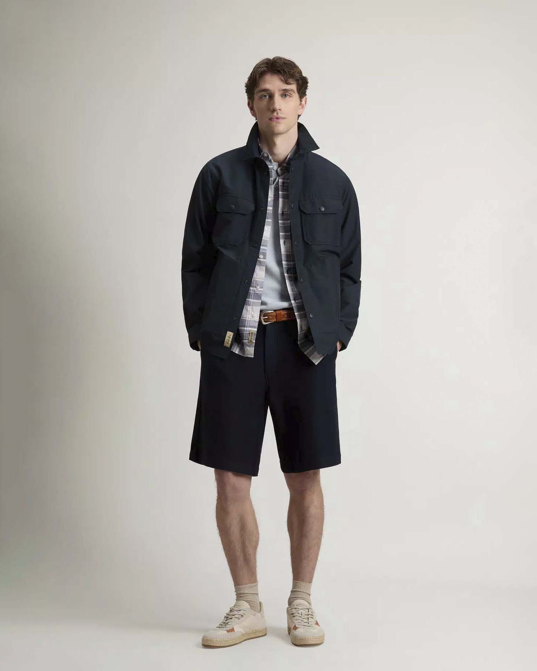 Giacca a camicia Woolrich Light Ramar Overshirt blu