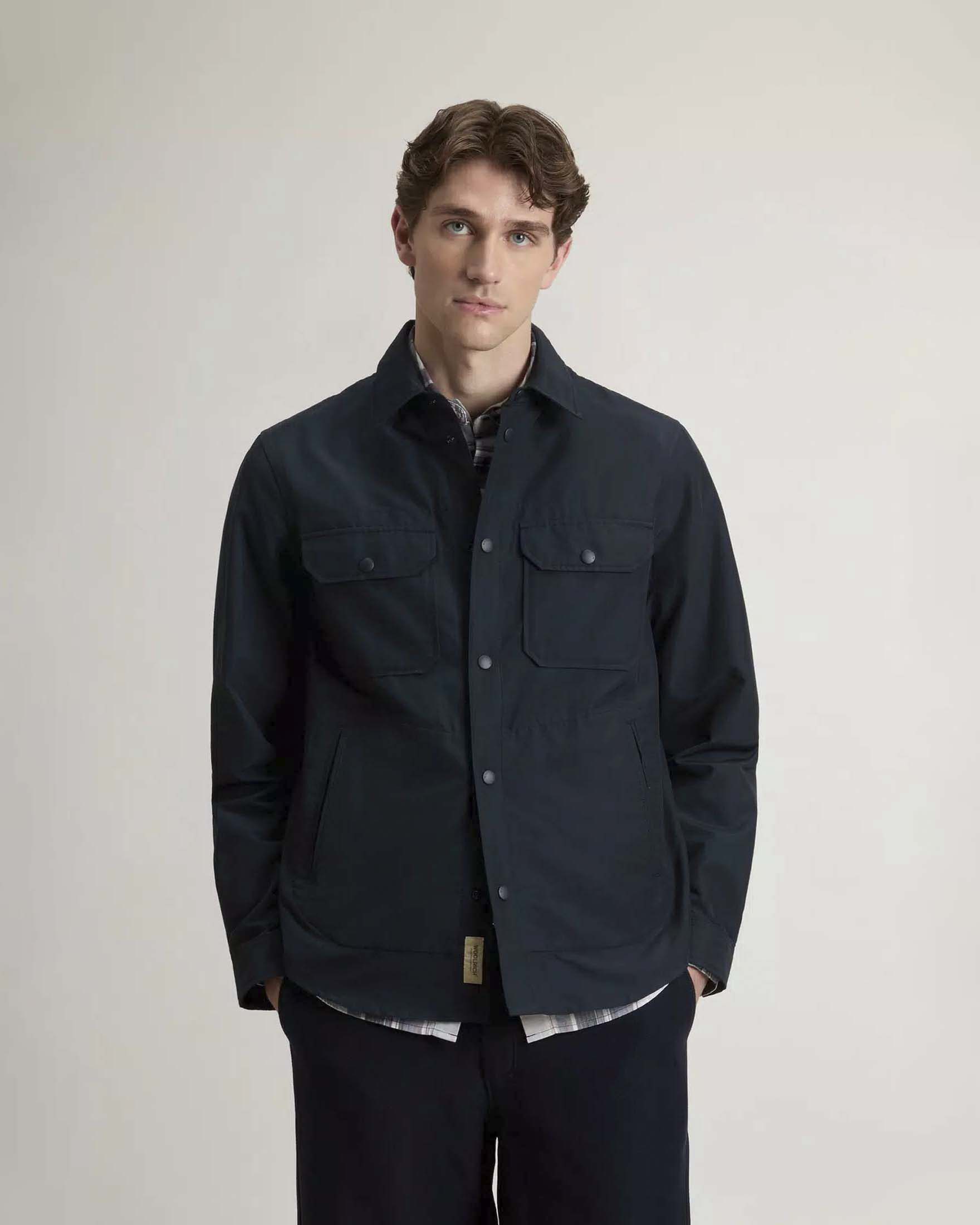 Giacca a camicia Woolrich Light Ramar Overshirt blu image