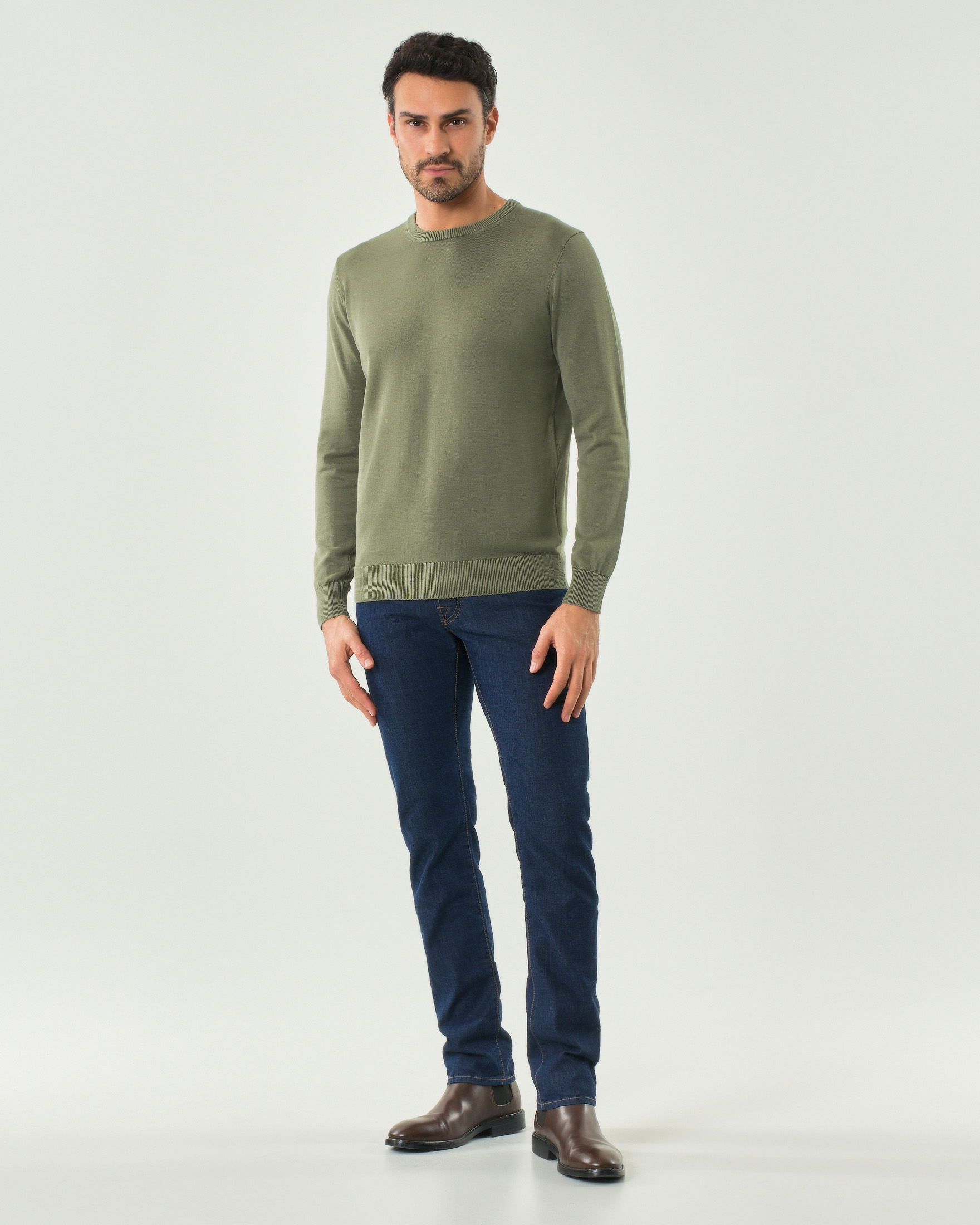 Jeans Nick Jacob Cohen lavaggio scuro stone washed in cotone elasticizzato