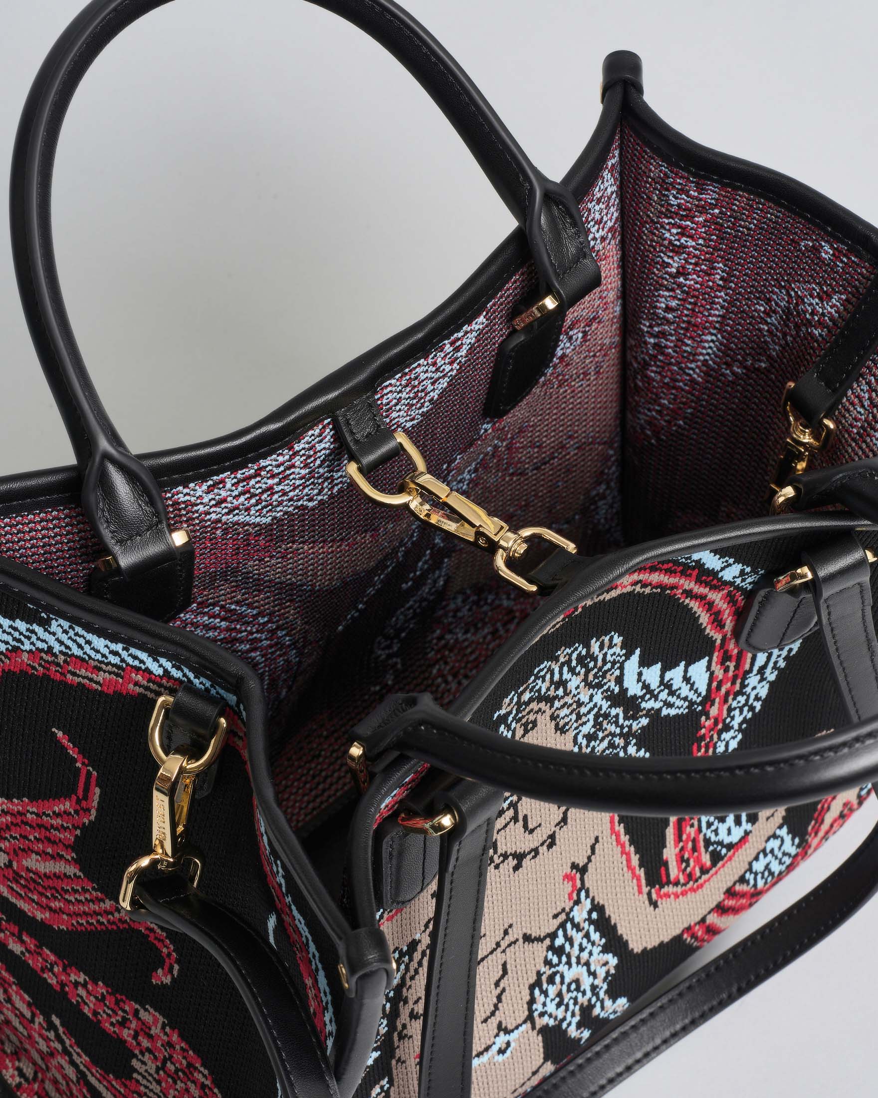 Borsa Atena Sea media My Best Bag nera con disegno sirene image