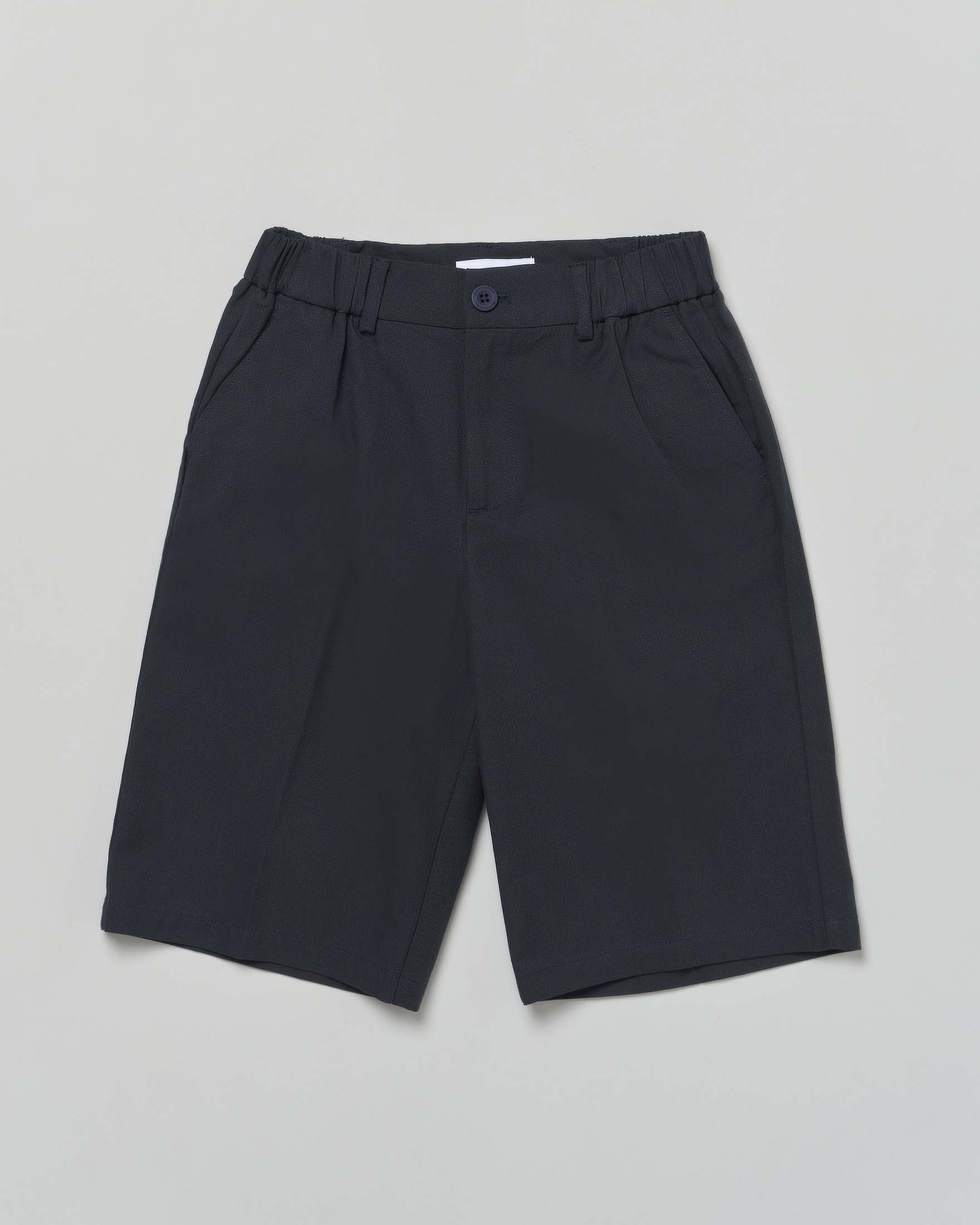 Bermuda chino Jeckerson blu in gabardina di cotone stretch