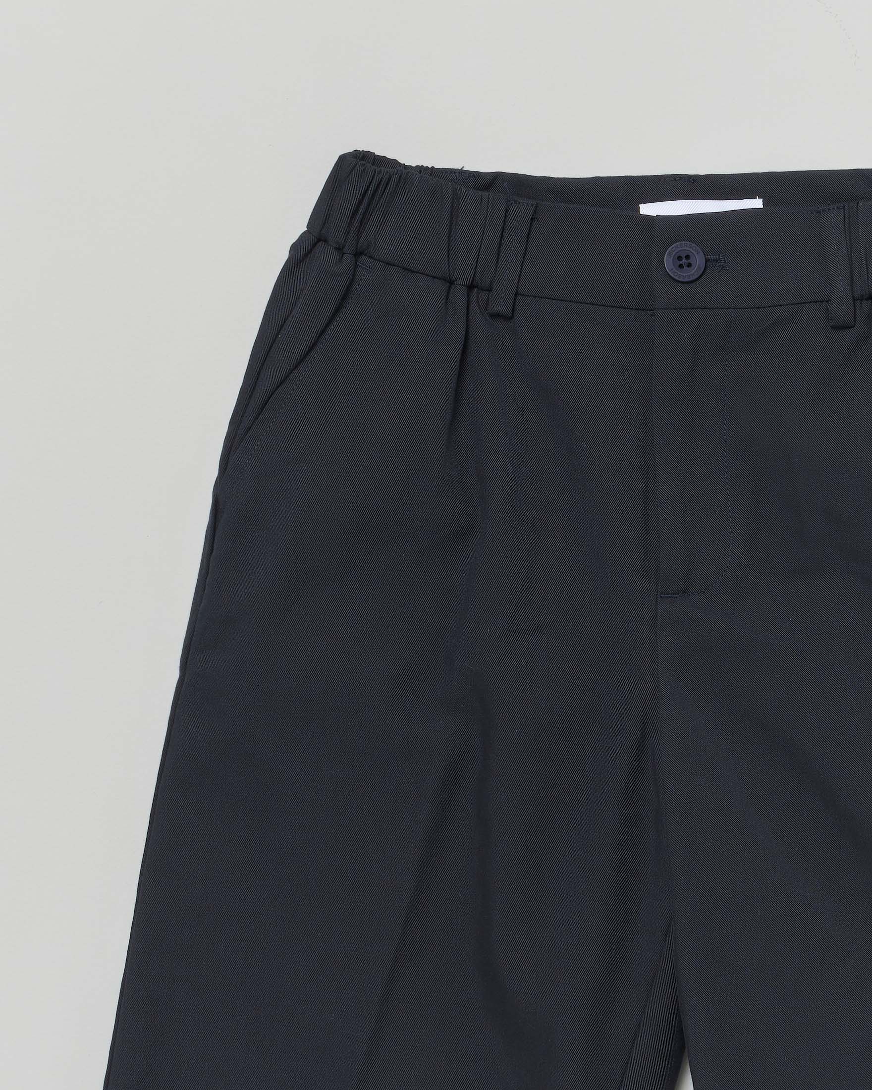 Bermuda chino Jeckerson blu in gabardina di cotone stretch image