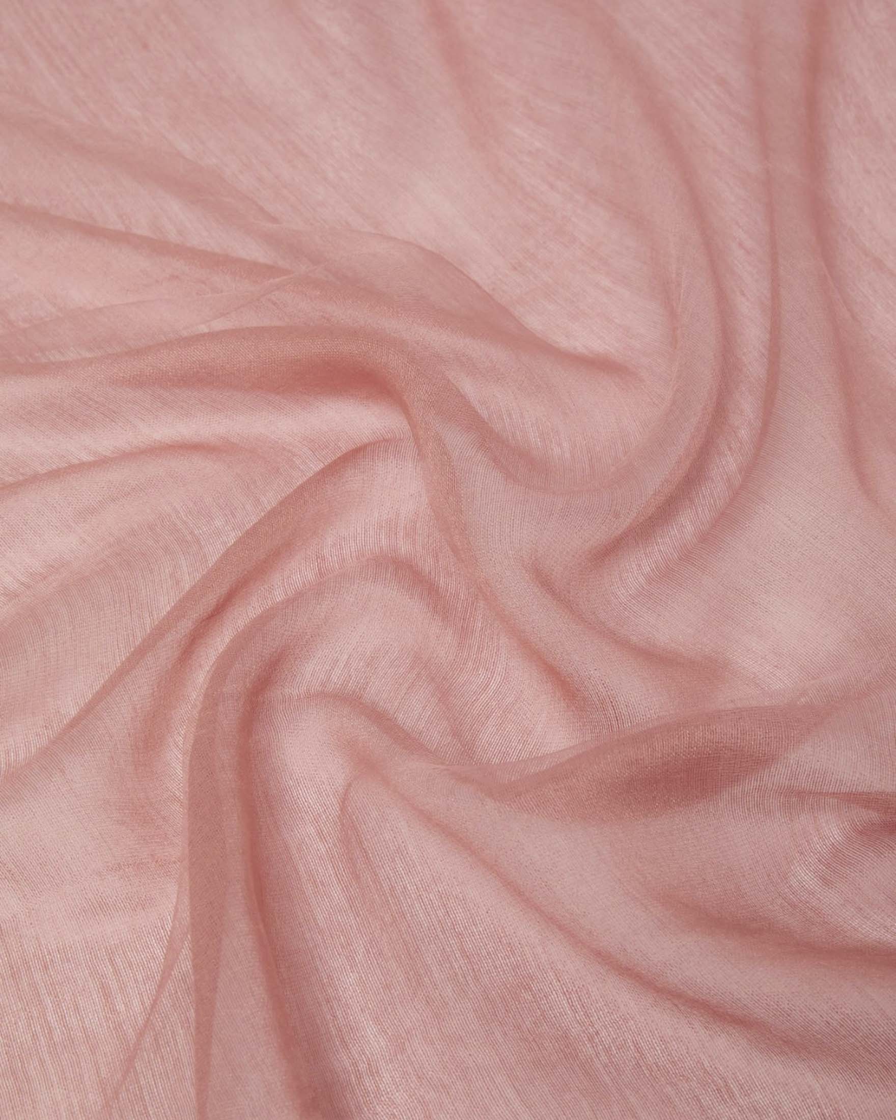 Stola Marella rosa in misto viscosa e seta con frange e inserto semitrasparente image