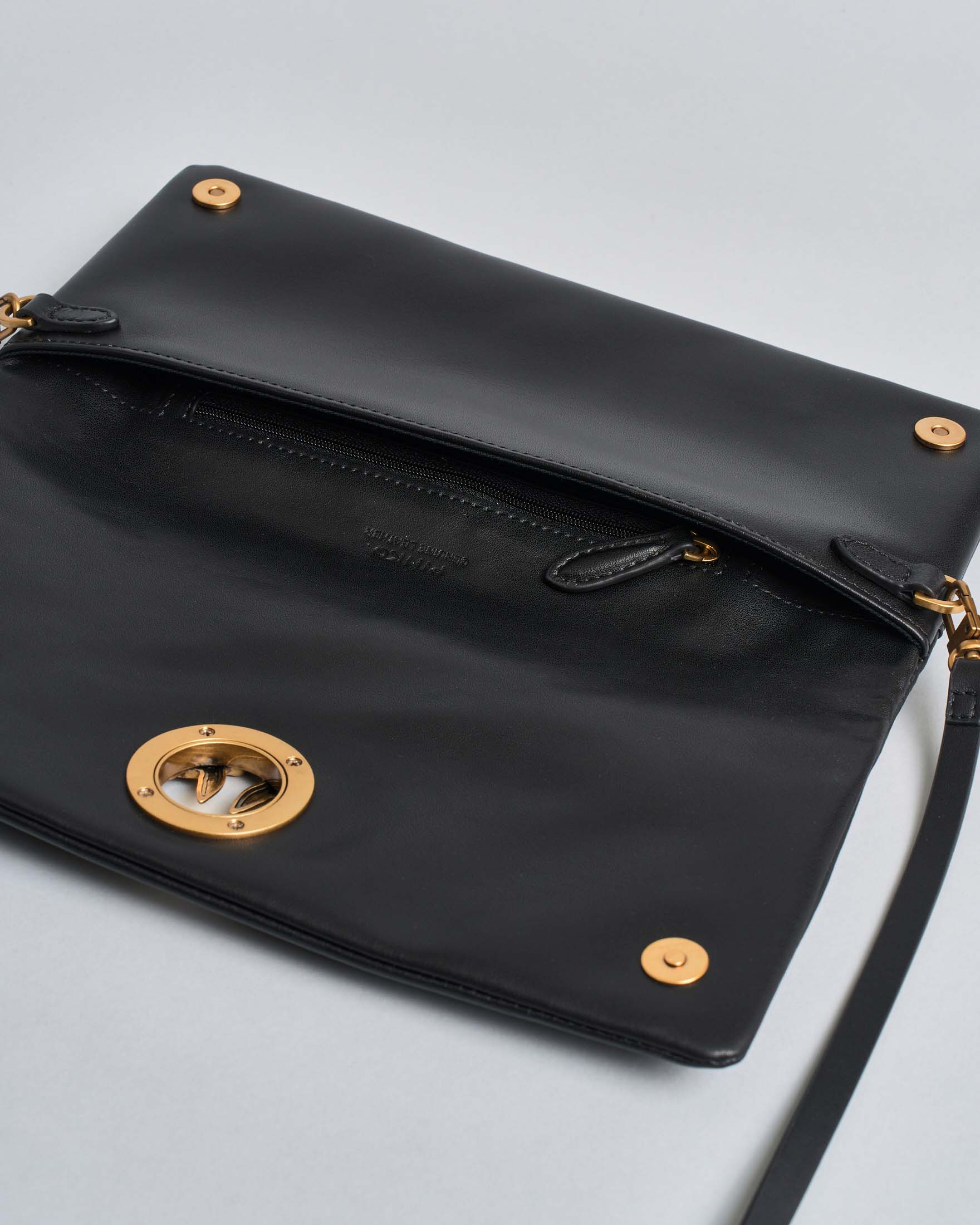 Pochette a tracolla media Love Bag Click Soft Horizontal Pinko nera in pelle image
