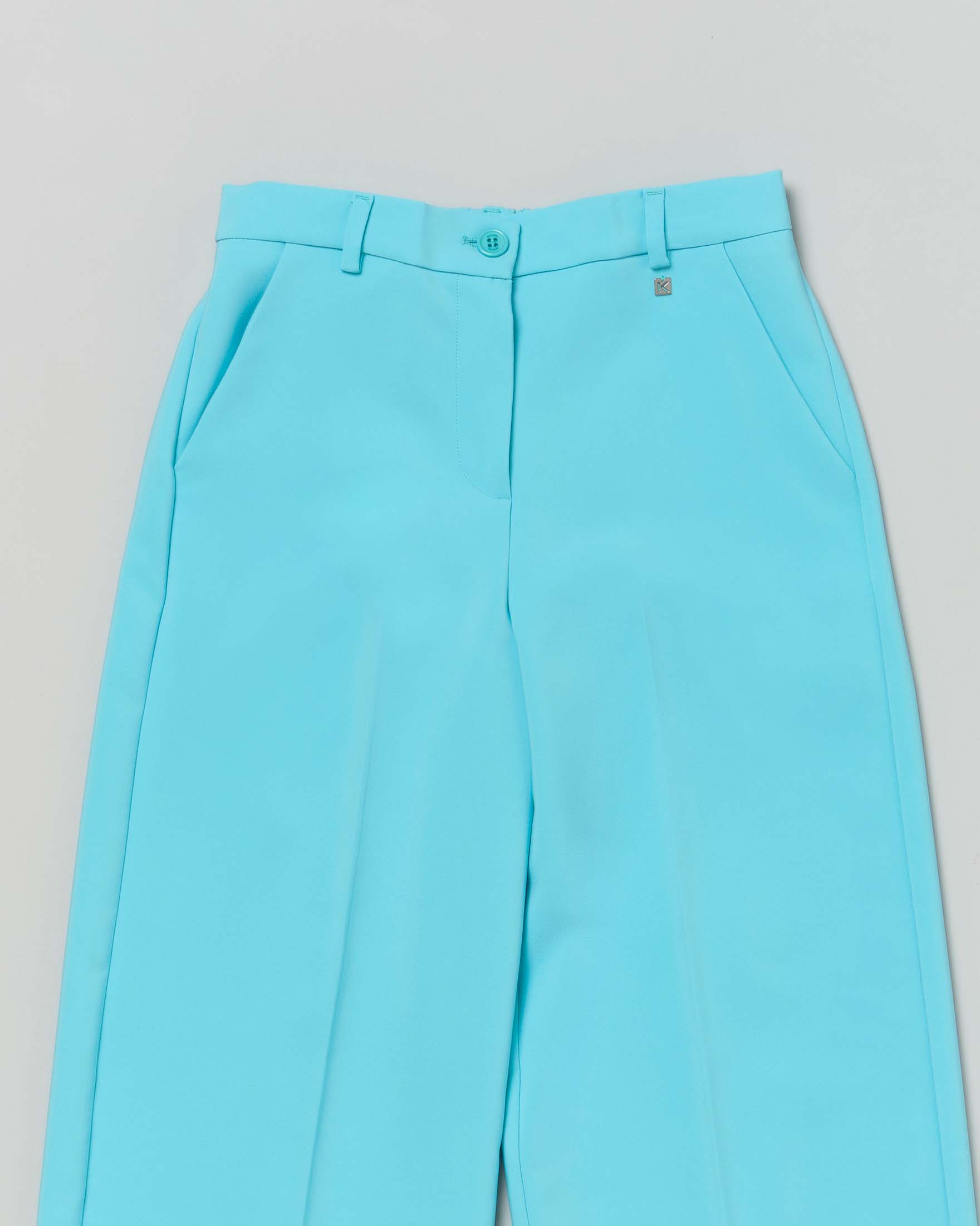 Pantalone palazzo Kocca turchese in cady image