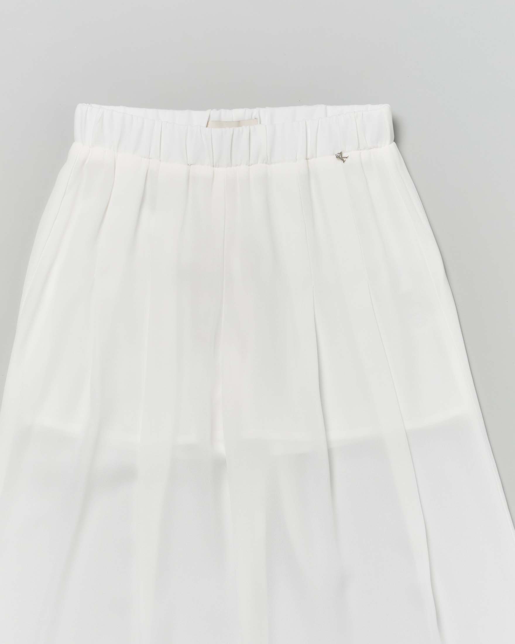 Pantalone palazzo Kocca avorio in velo semitrasparente image