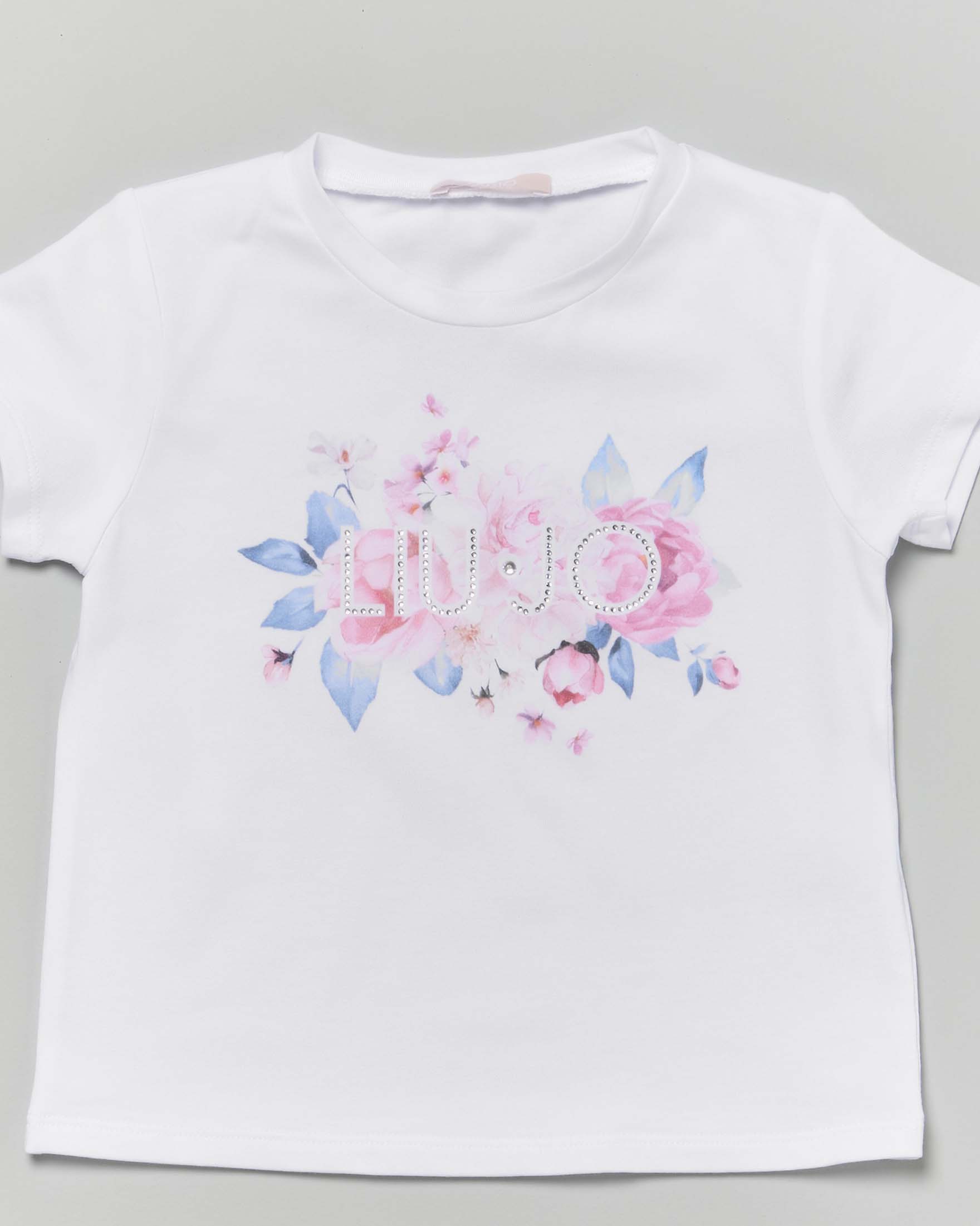 Completo Liu Jo t-shirt bianca e gonna in tulle rosa image
