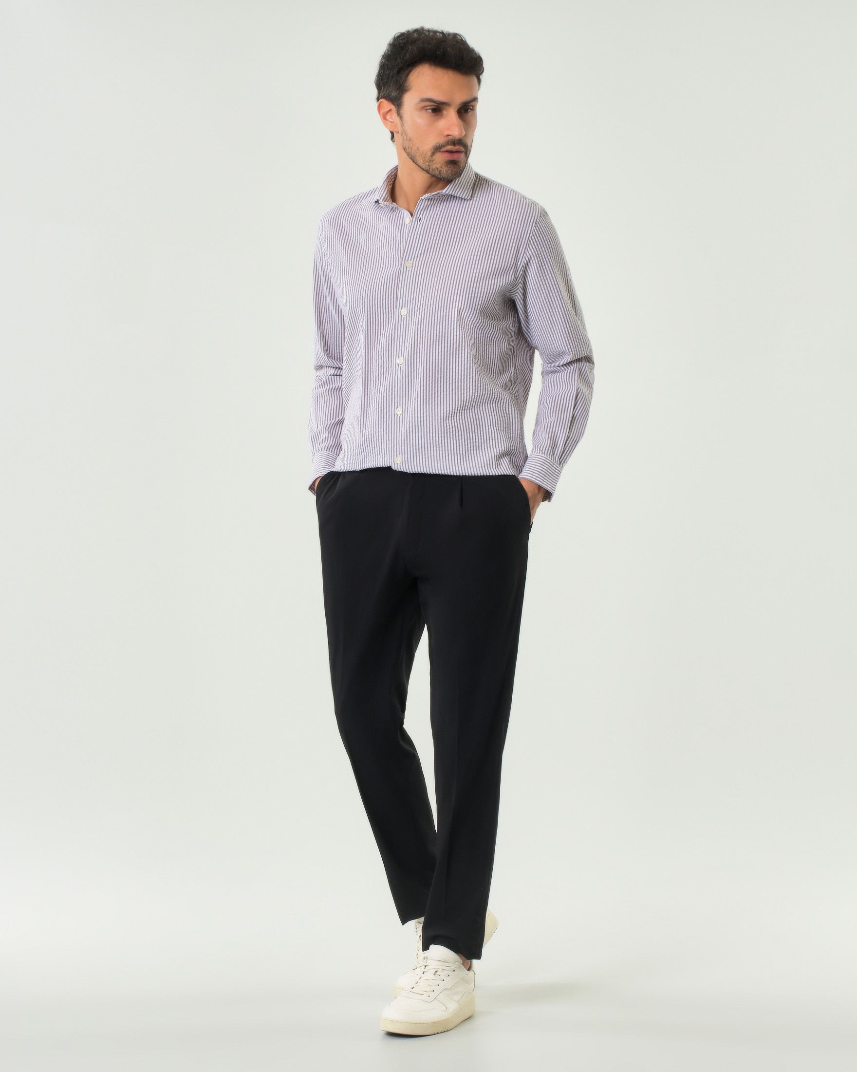Pantalaccio Paul Baker nero in tessuto tecnico stretch